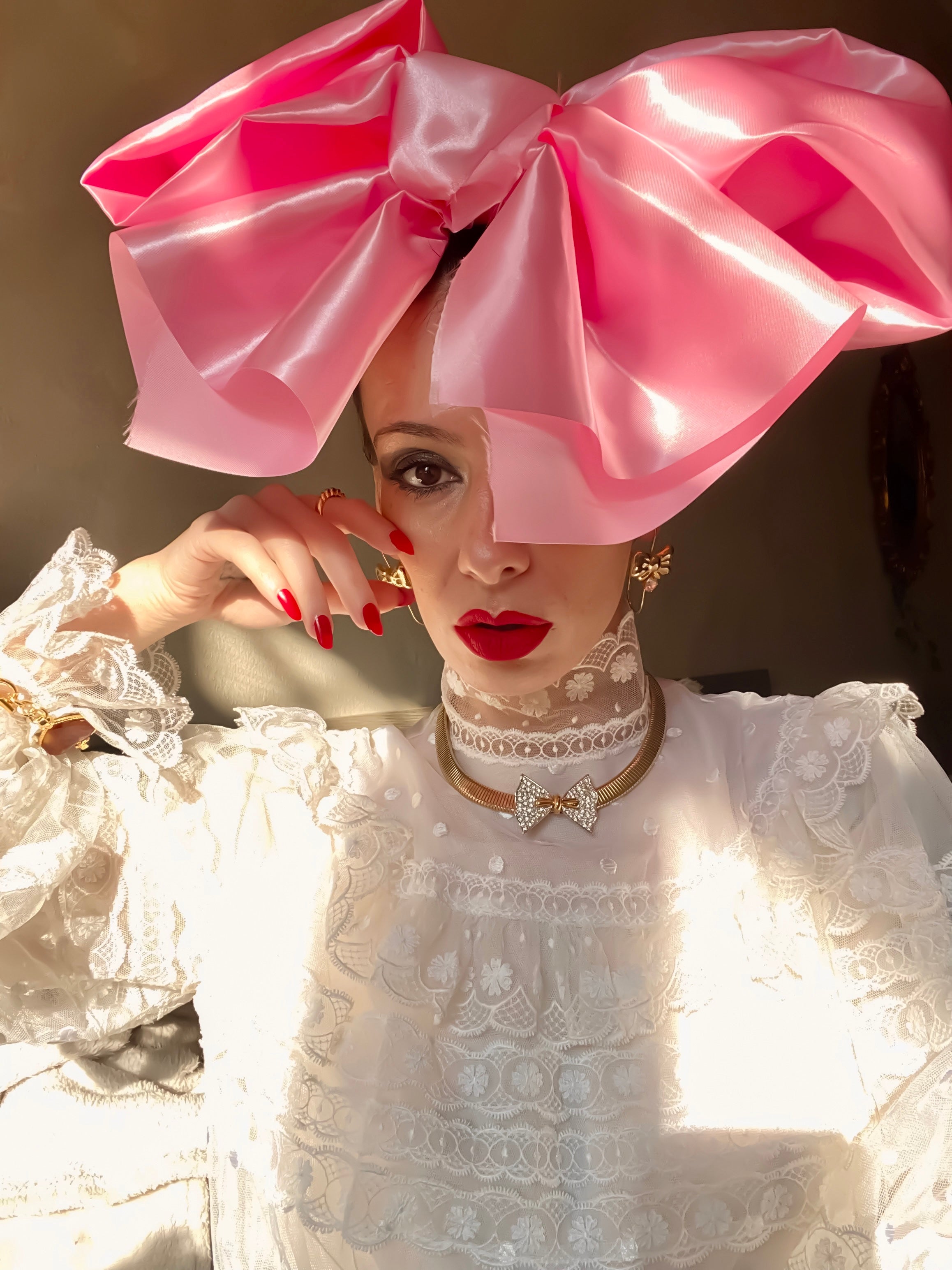 Boucles d'oreilles nœud