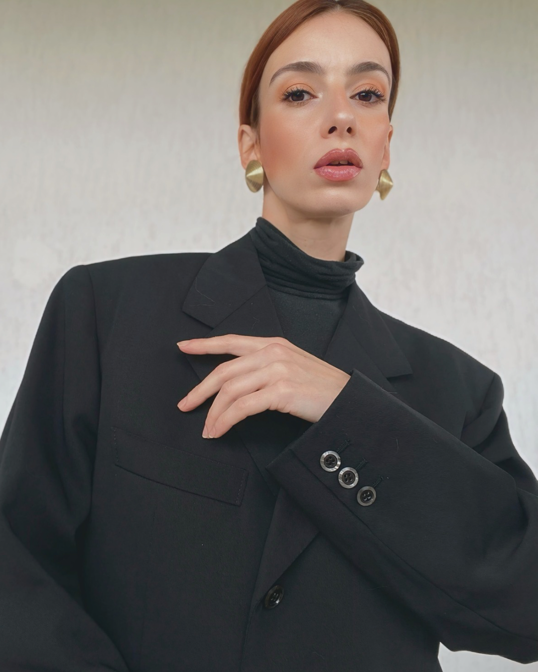 Blazer sartoriale monopetto revers punta di lancia