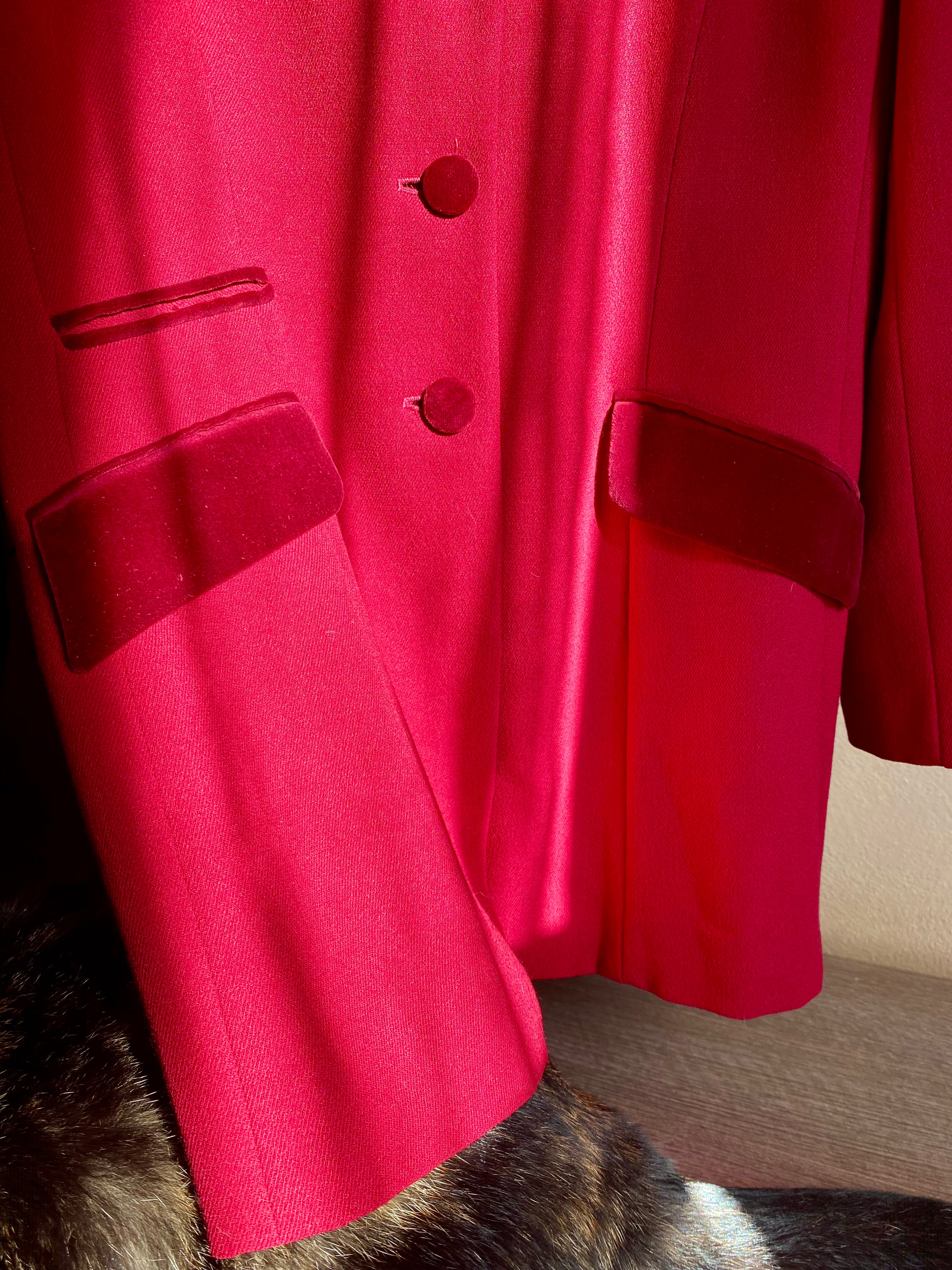 Blazer con dettagli in velluto monopetto