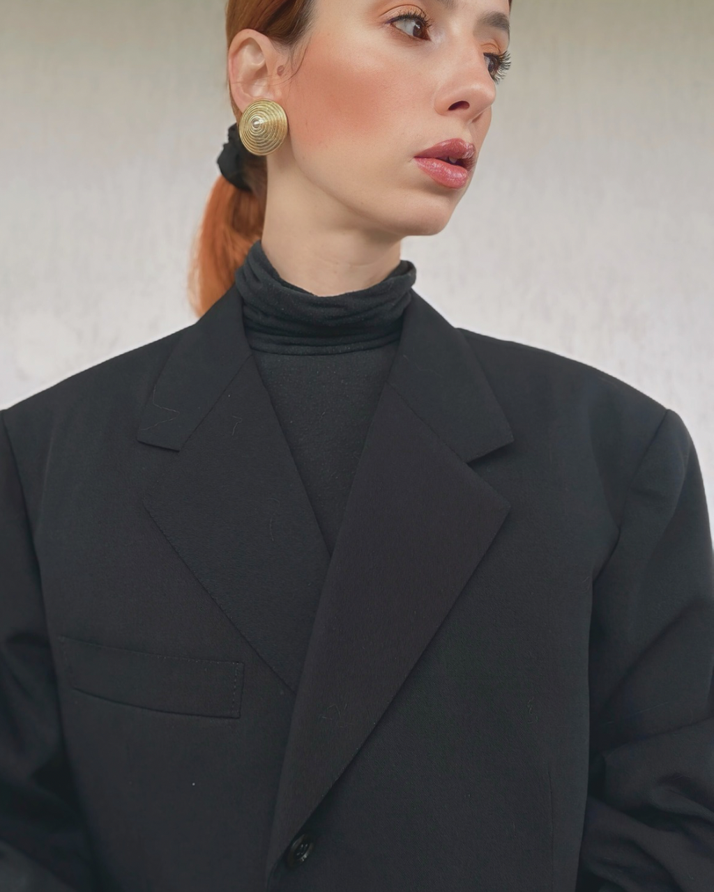 Blazer sartoriale monopetto revers punta di lancia