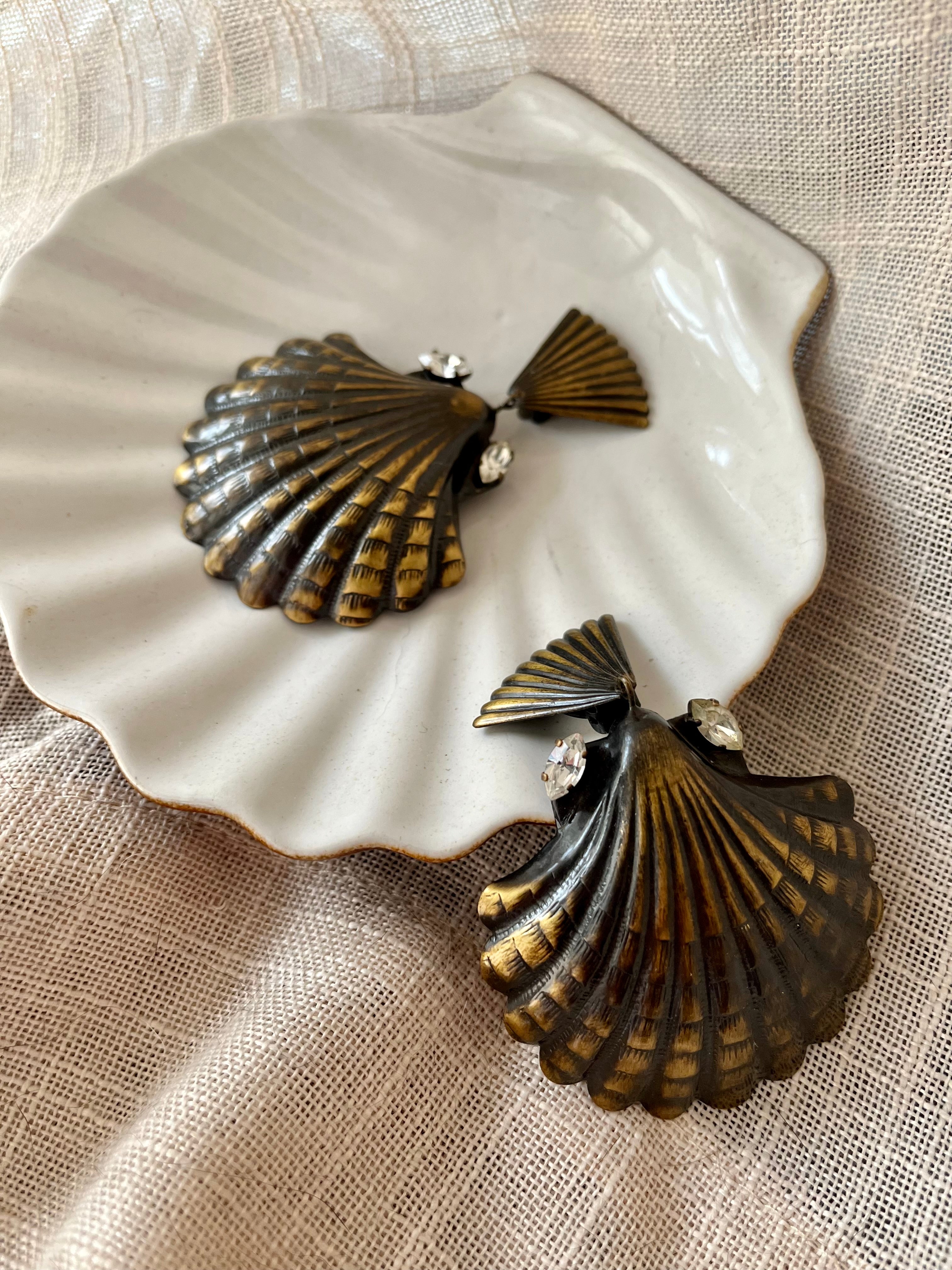 Mare malinconia orecchini conchiglia maxi