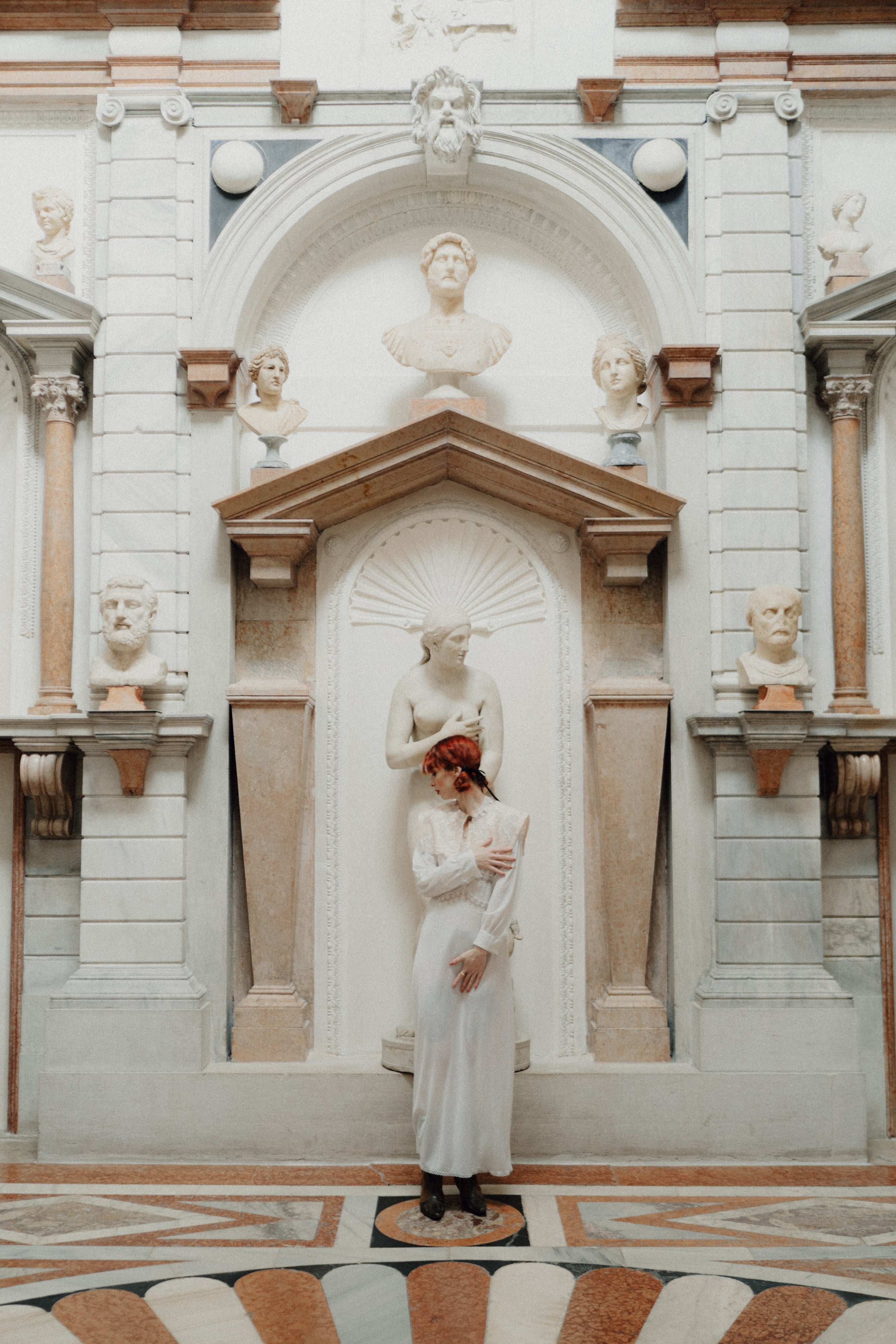 Colletto marinière rosa pastello in pizzo antico veneziano