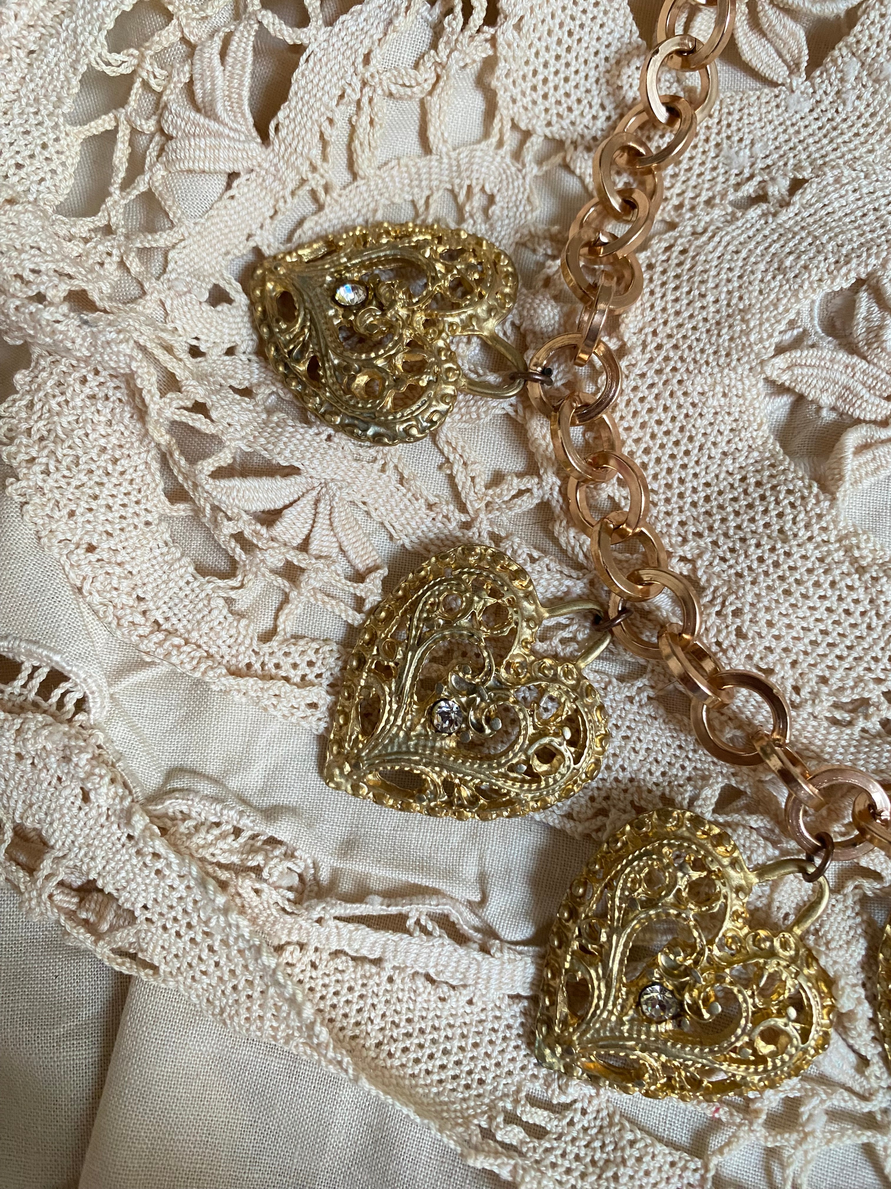 Cupido collana con cuori