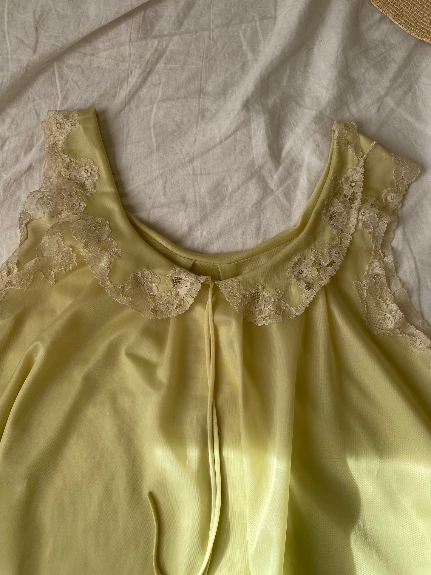 Baby doll lime con pizzo