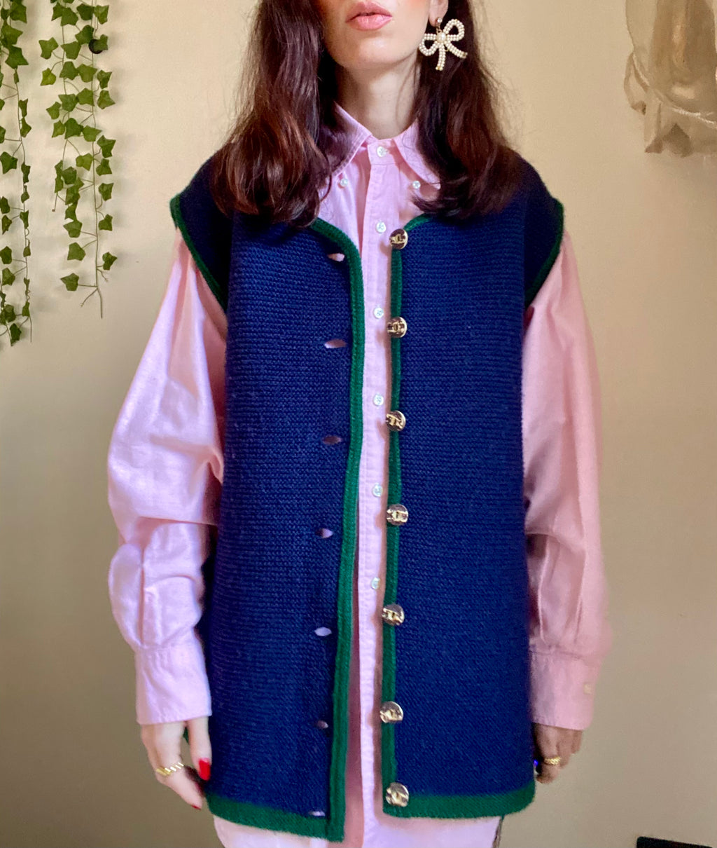 Gilet tirolese margherite