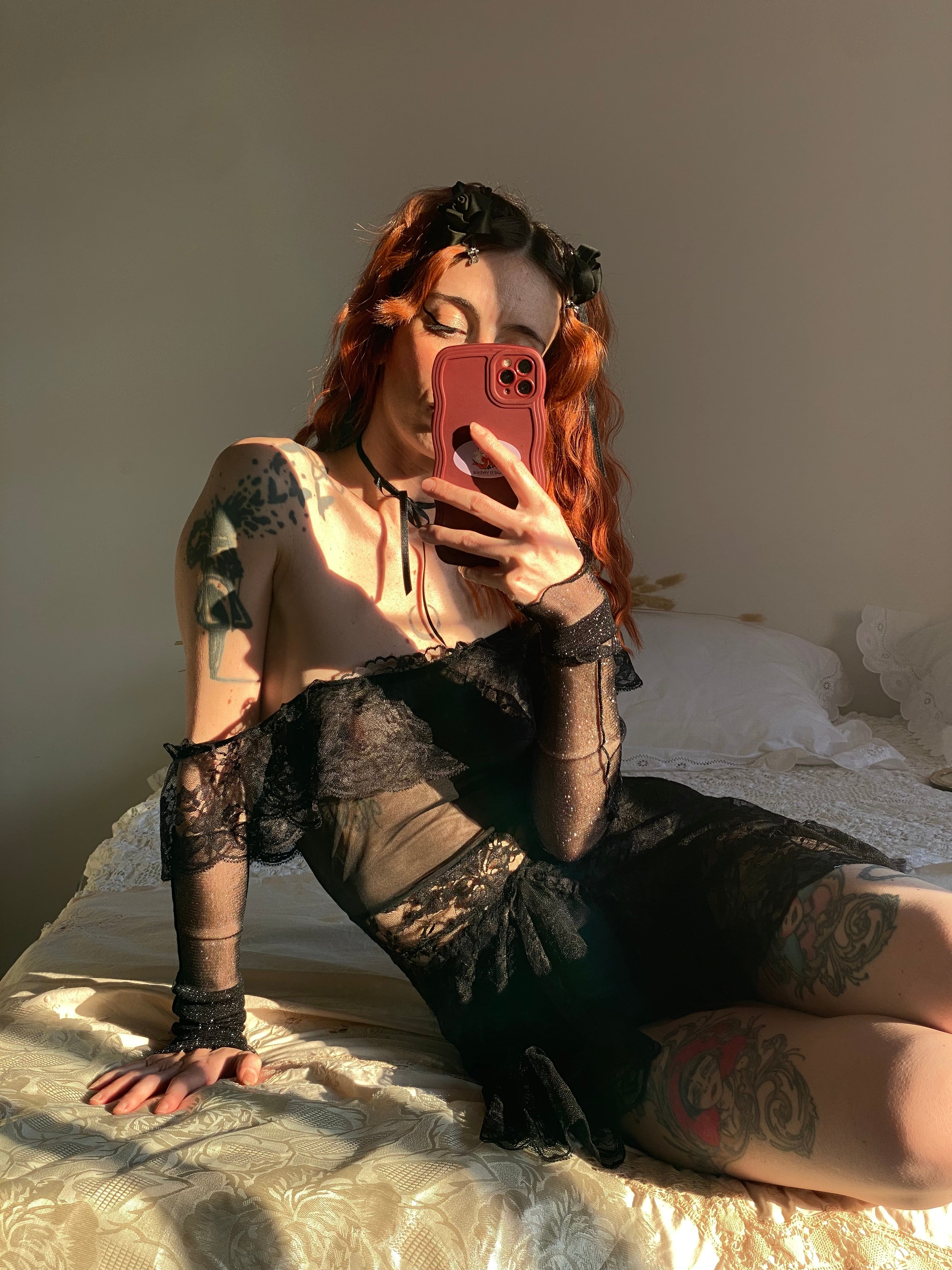 Baby doll noir velour