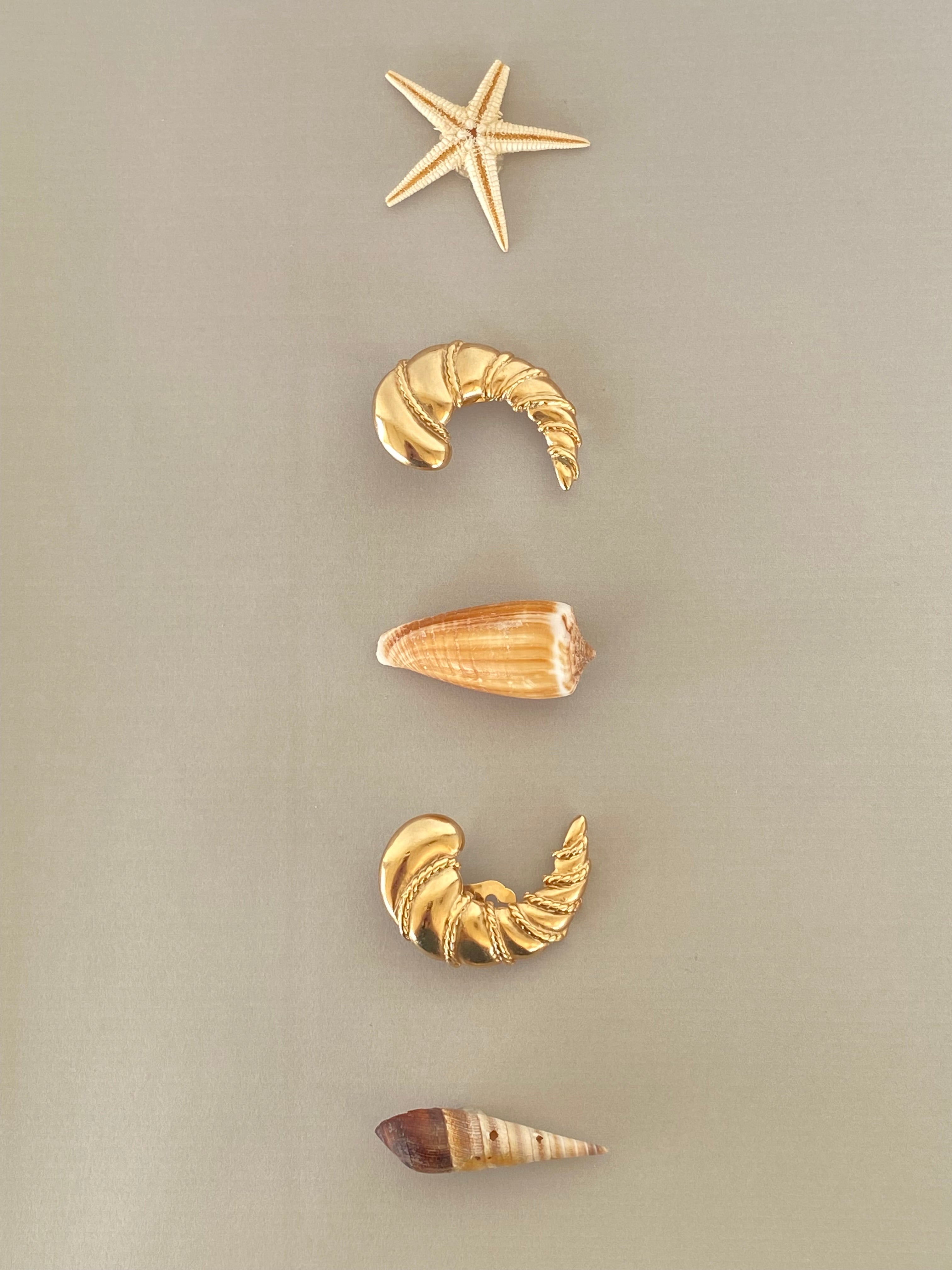 Nereide orecchini a clip a conchiglia by P&M Paris