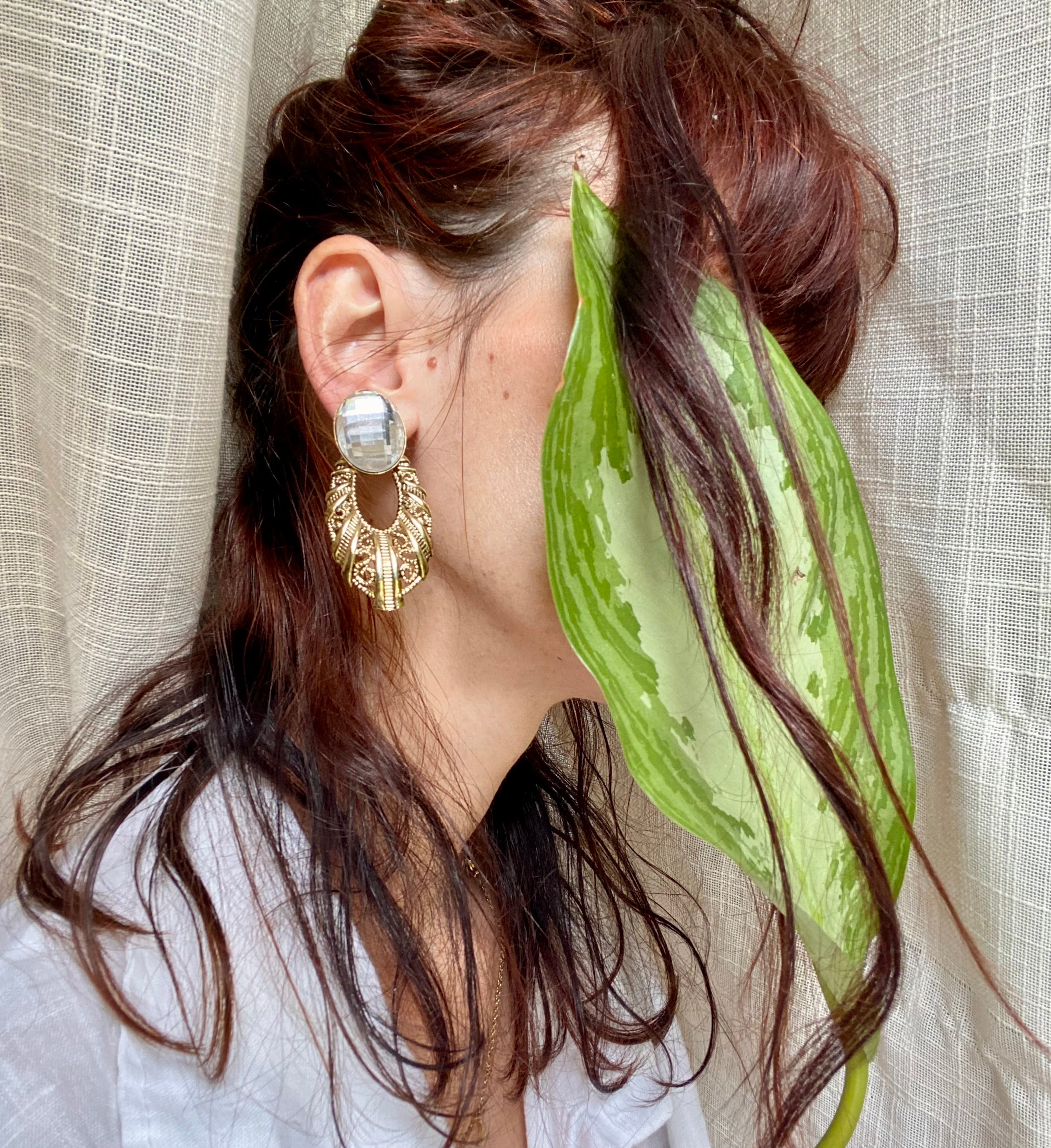 Venere orecchini a clip con punto luce