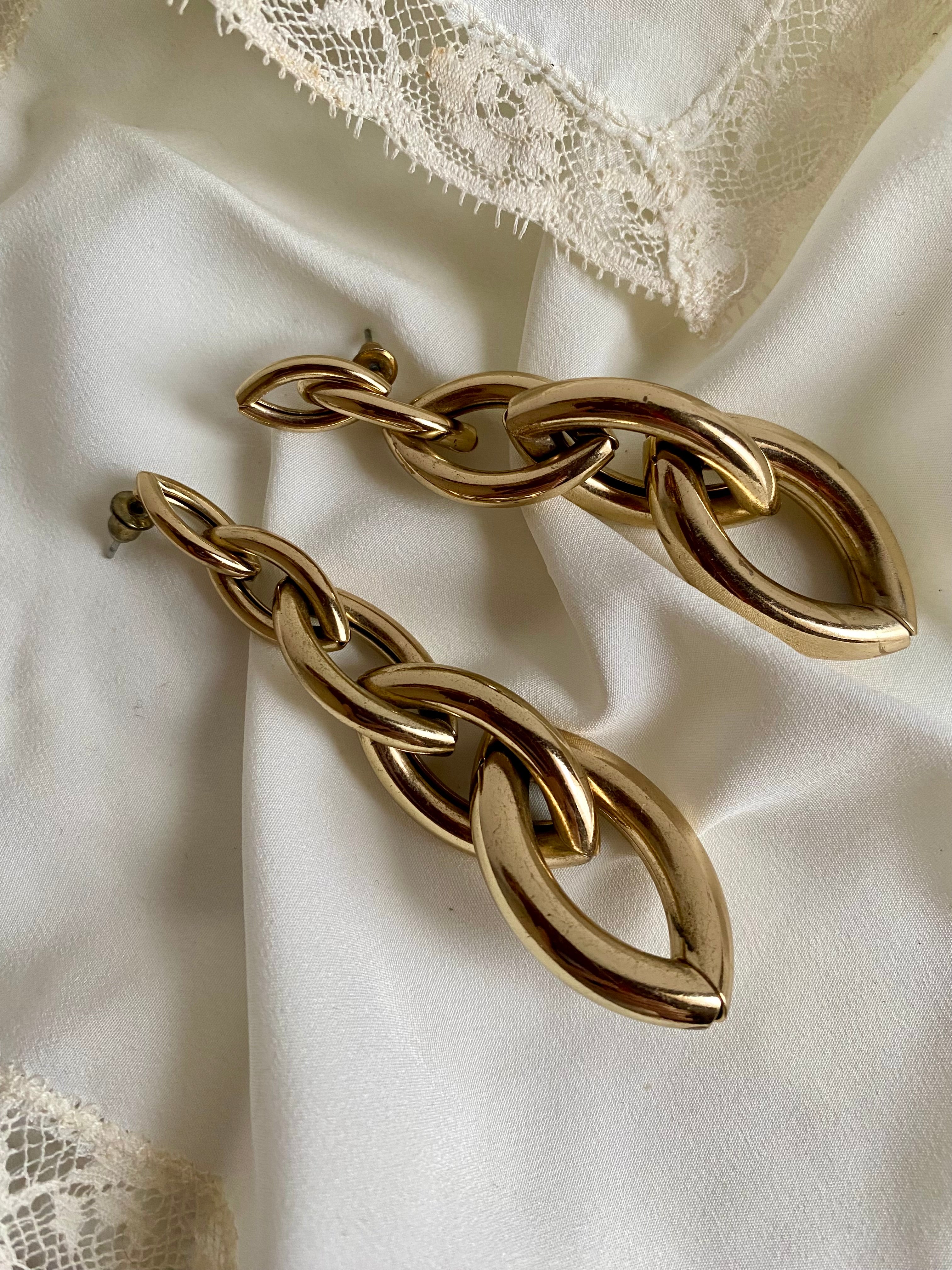 Treccia orecchini pendenti