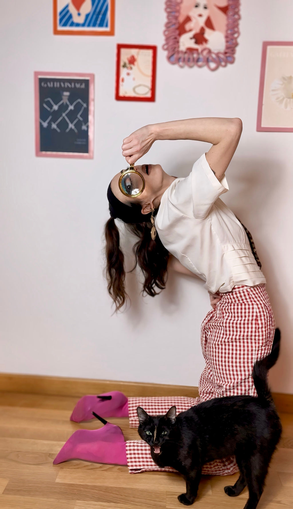 Pantaloni Vichy