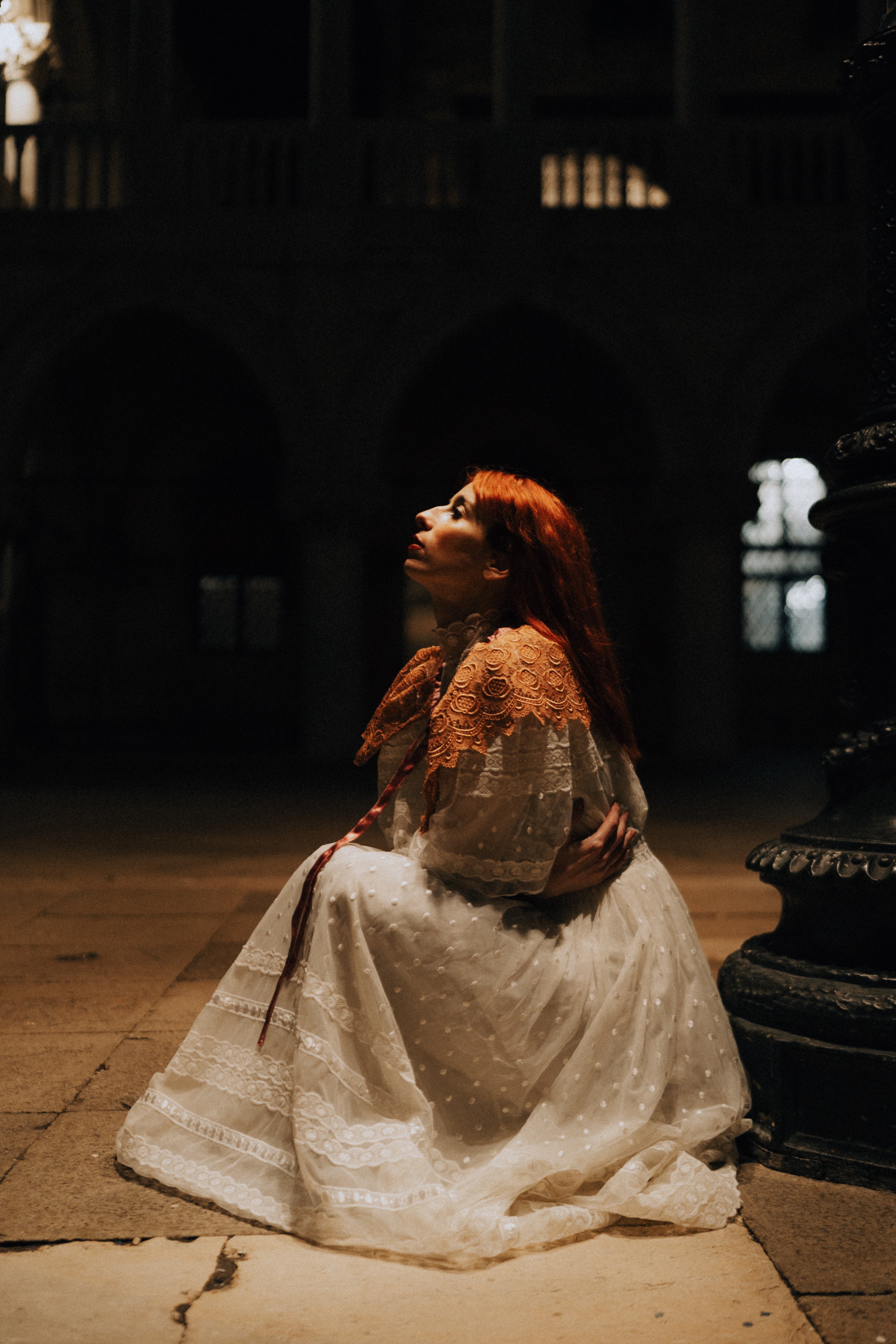 Colletto stile chiacchierino in pizzo antico veneziano