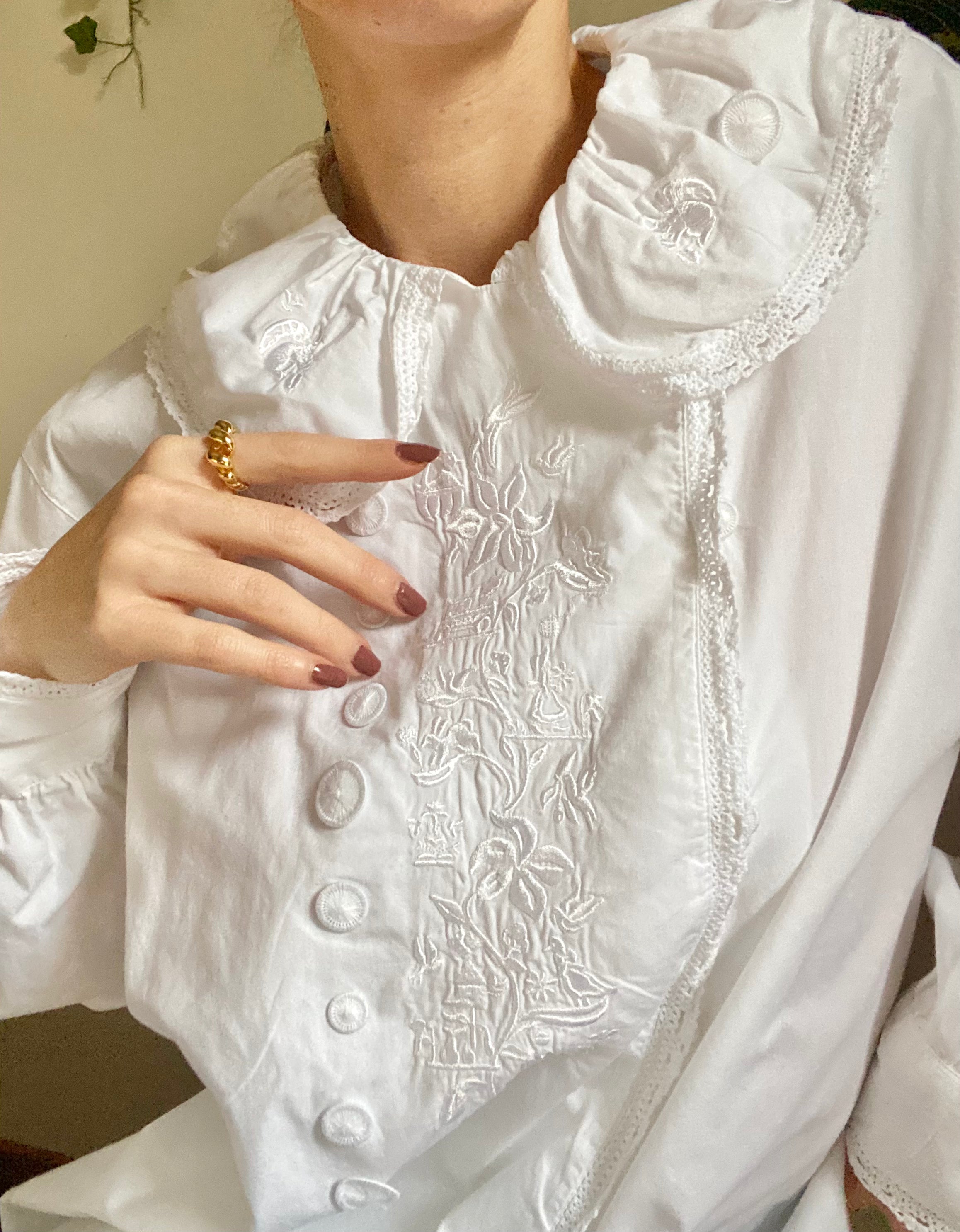 Camicia camice Pierrot in puro cotone