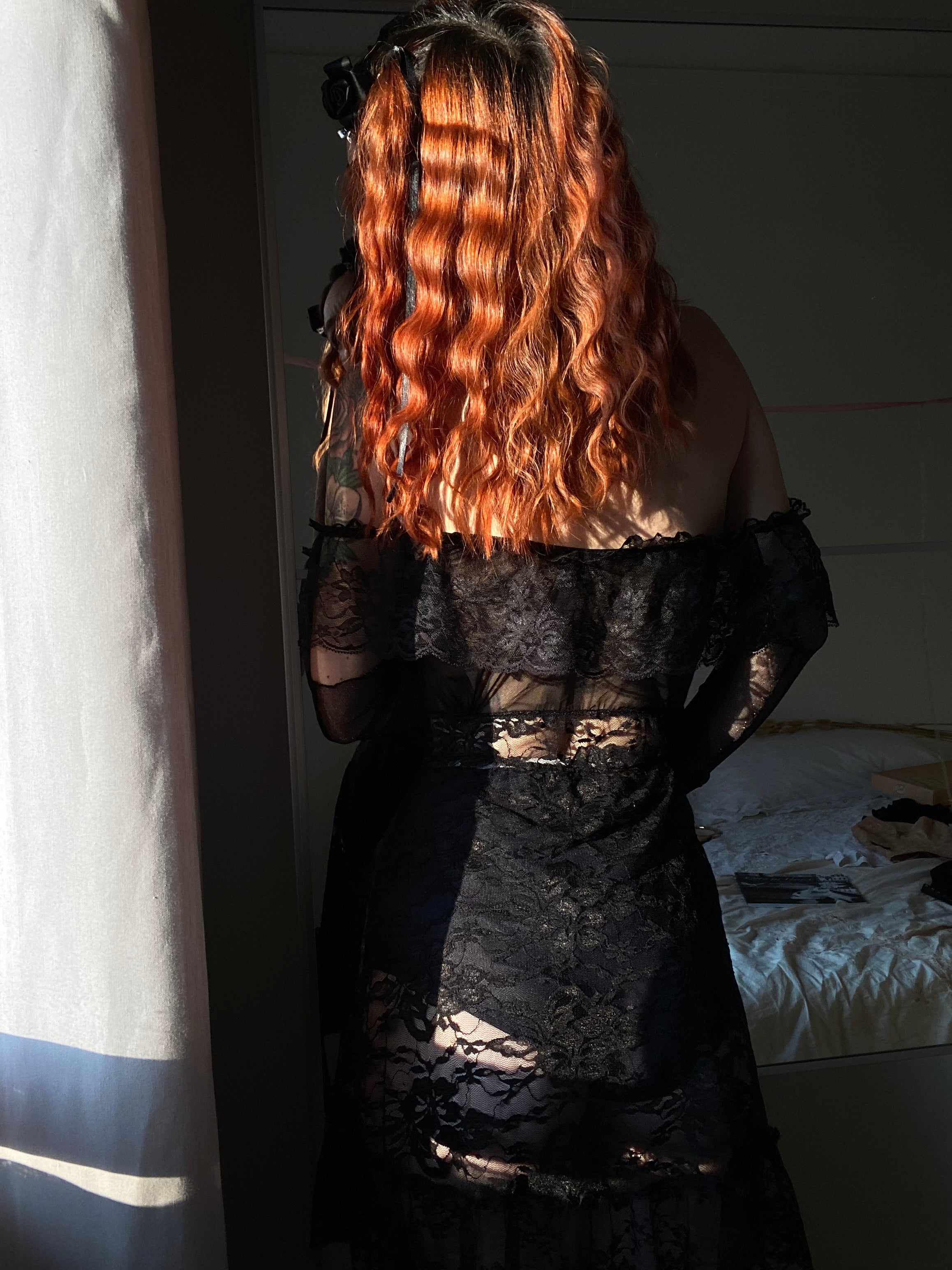 Baby doll noir velour