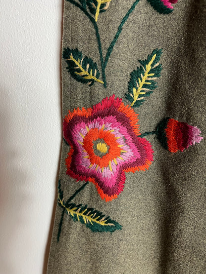 Pantaloni oliva in lana Mariella Burani