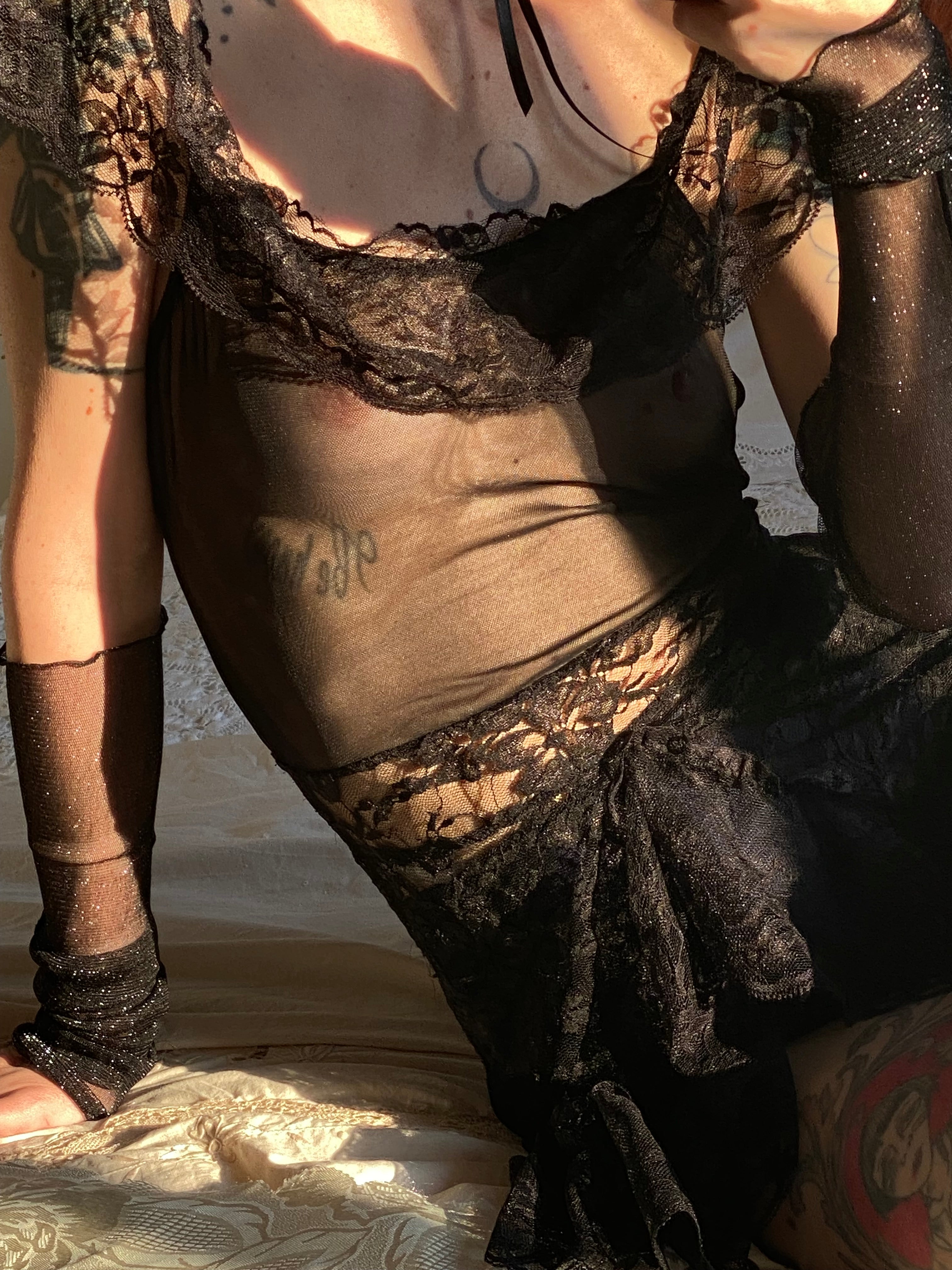 Baby doll noir velour