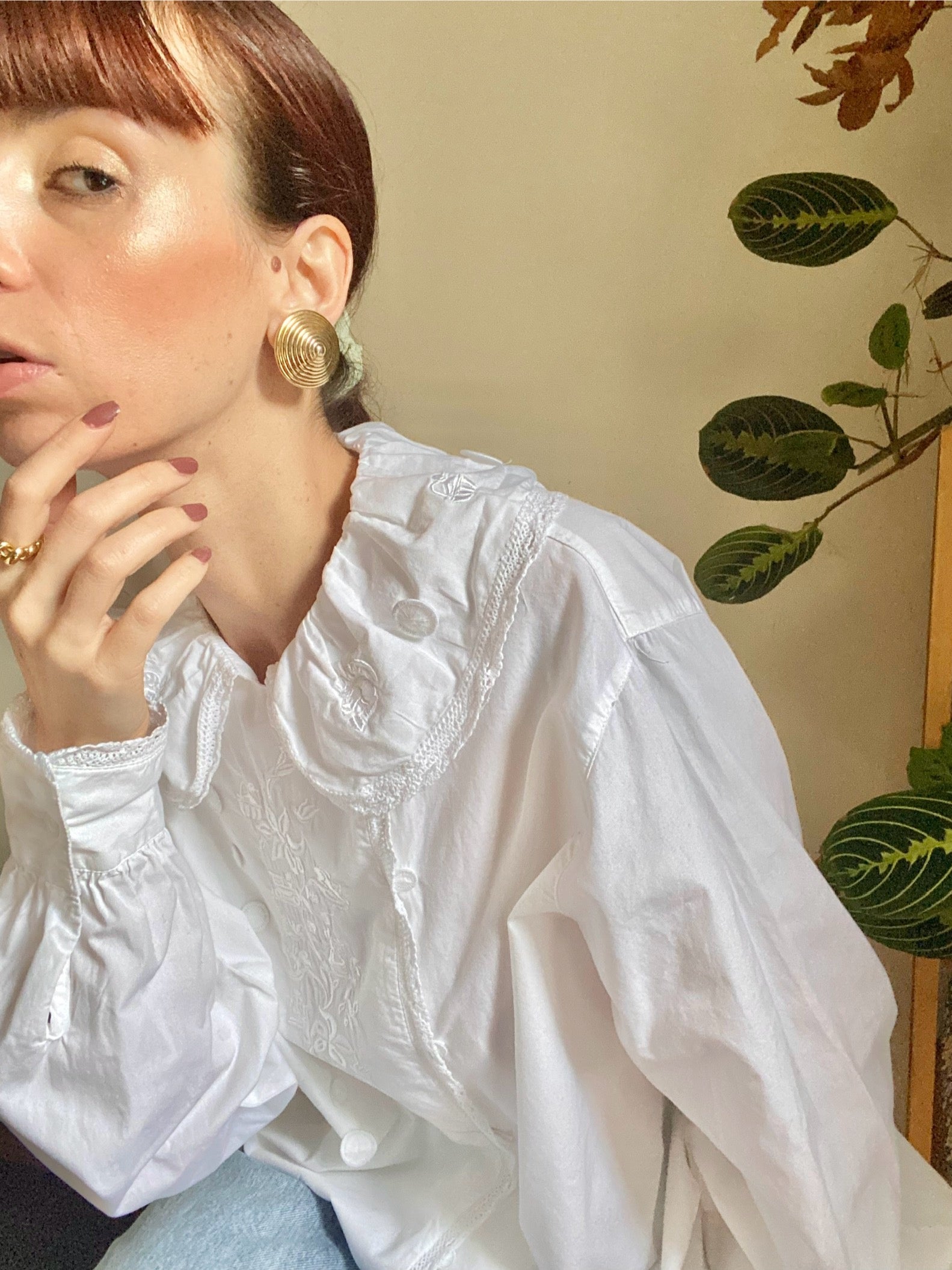 Camicia camice Pierrot in puro cotone