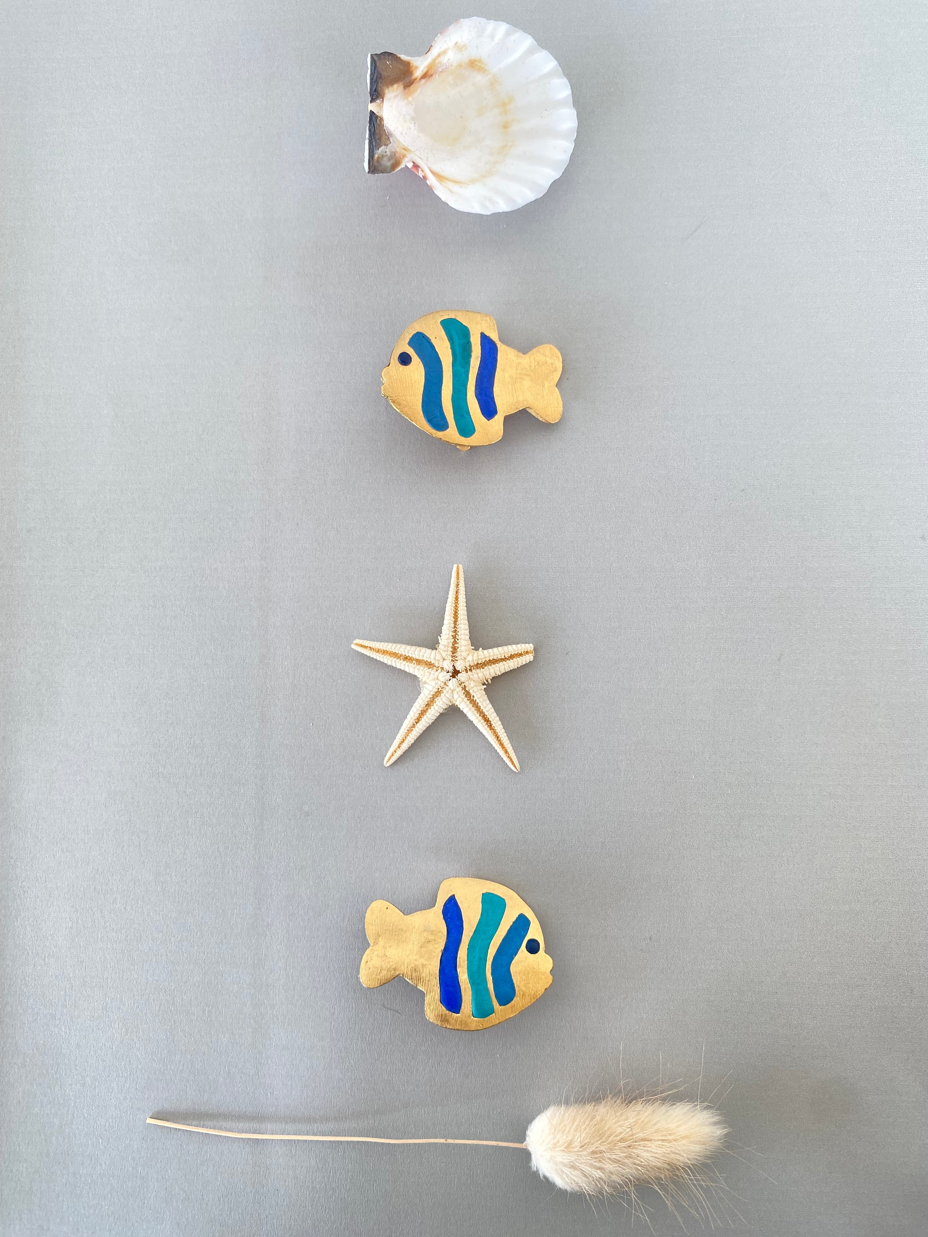 Orecchini pesce a clip by Agatha Paris