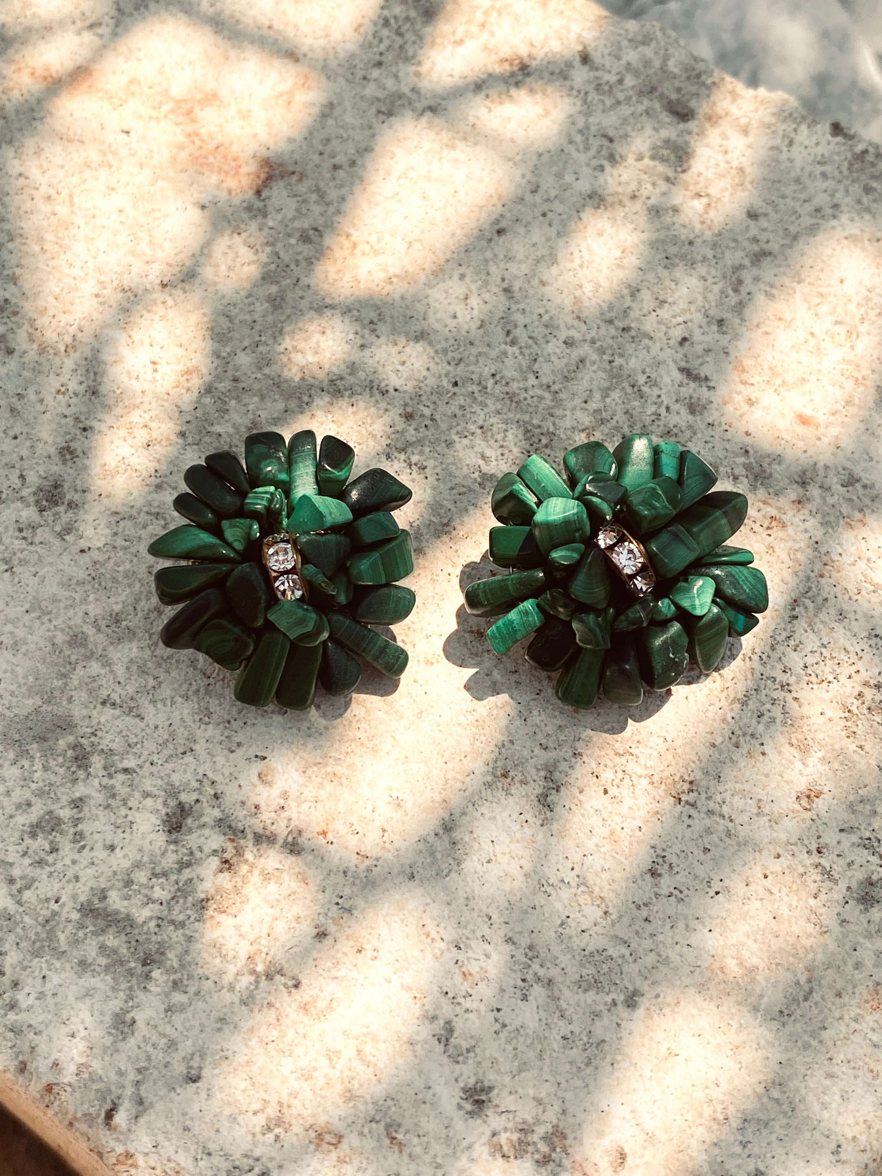 SMERALDO orecchini in pietre vere