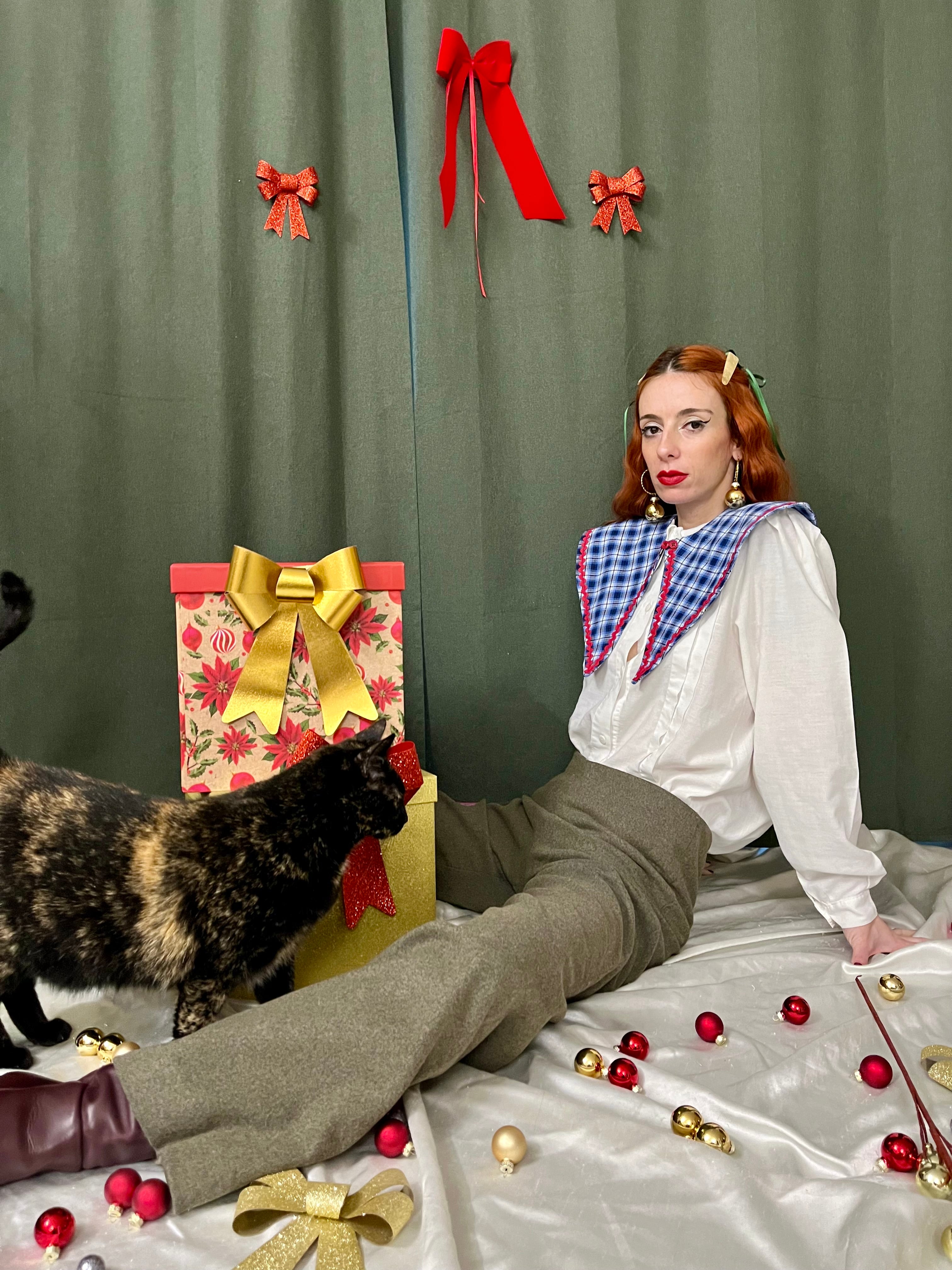 Maxi colletto alla marinara a punta