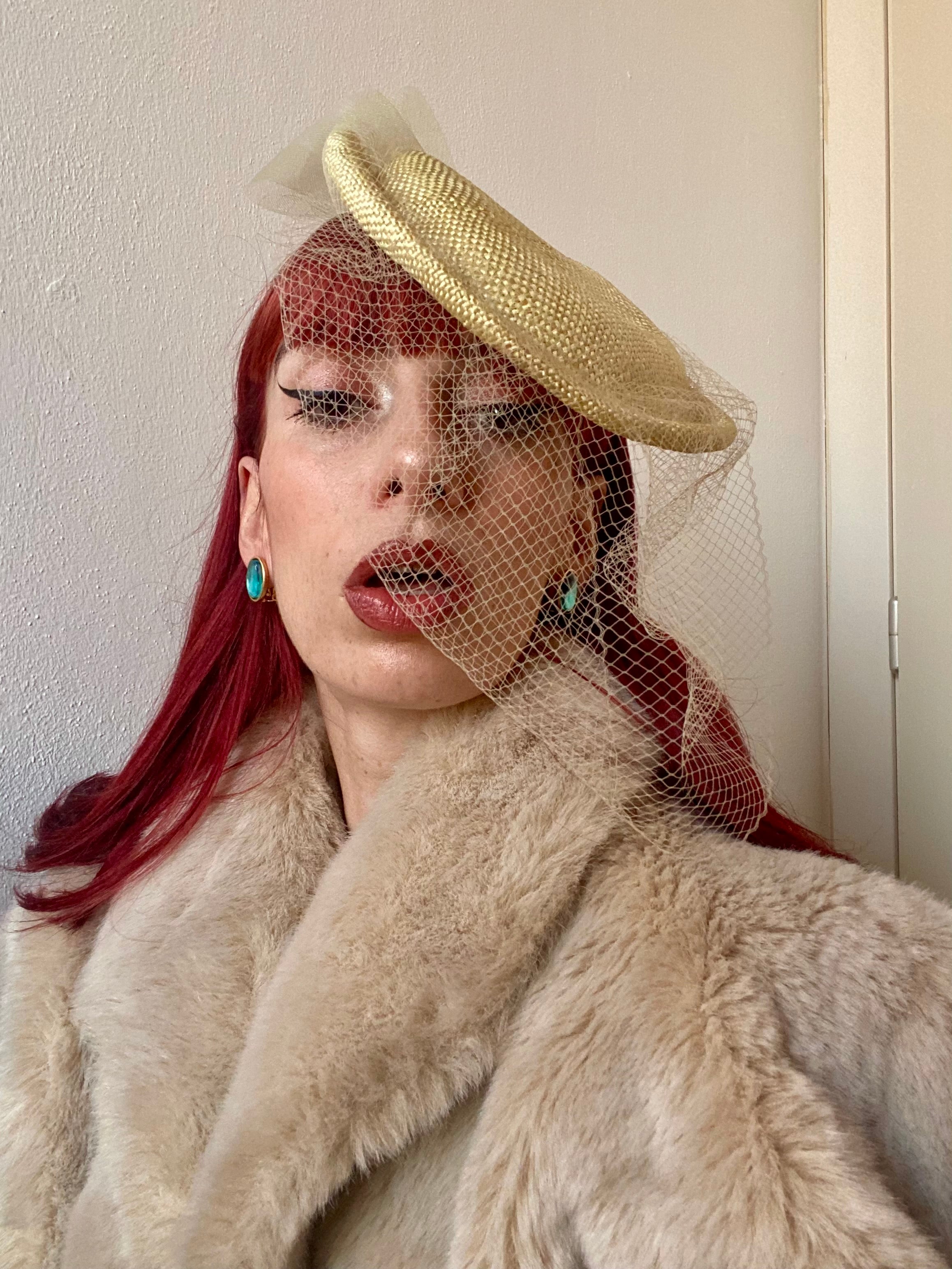 Celeste orecchini a bottone