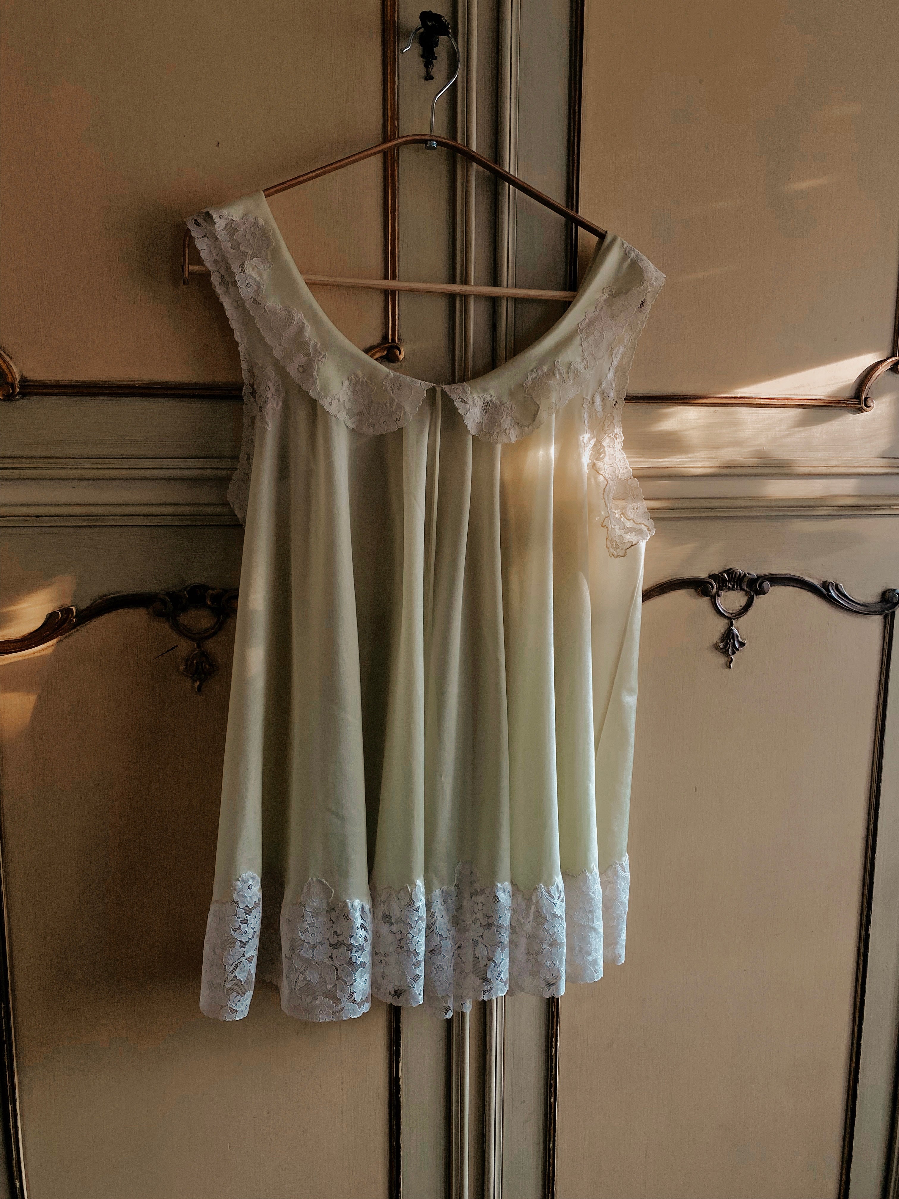 Baby doll lime con pizzo