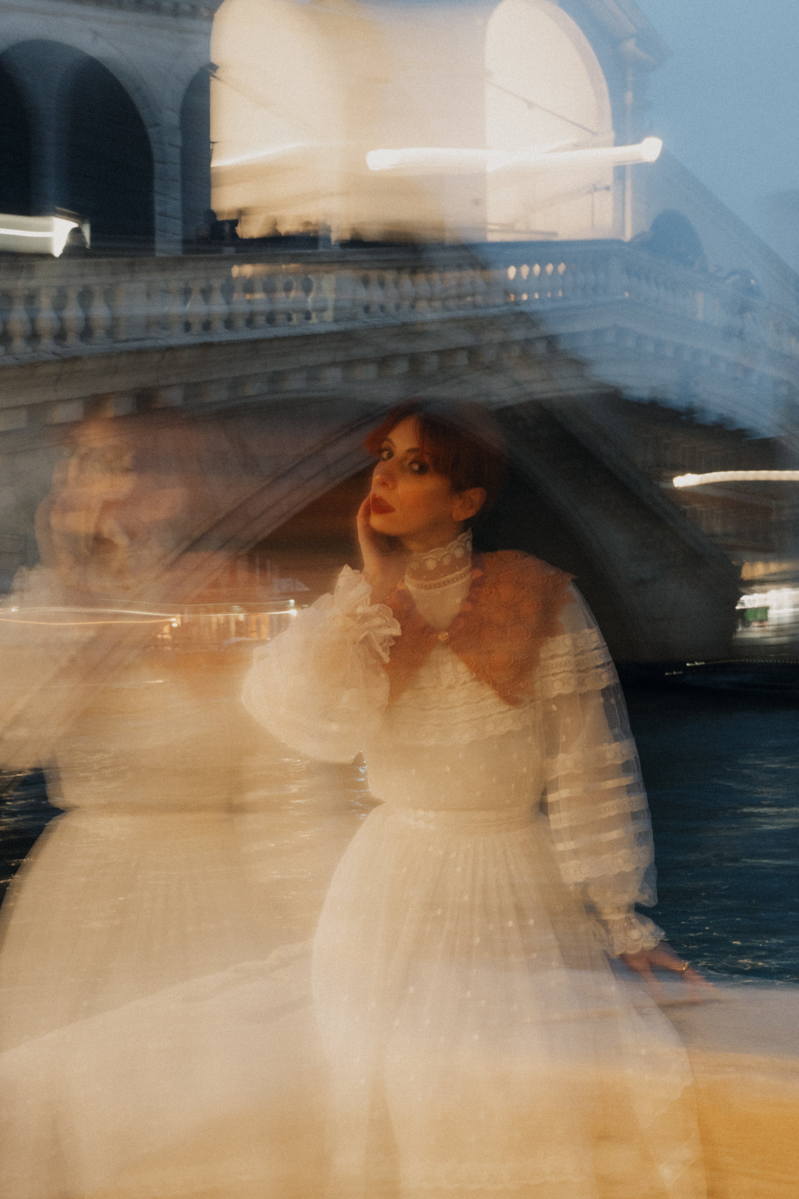 Colletto stile chiacchierino in pizzo antico veneziano