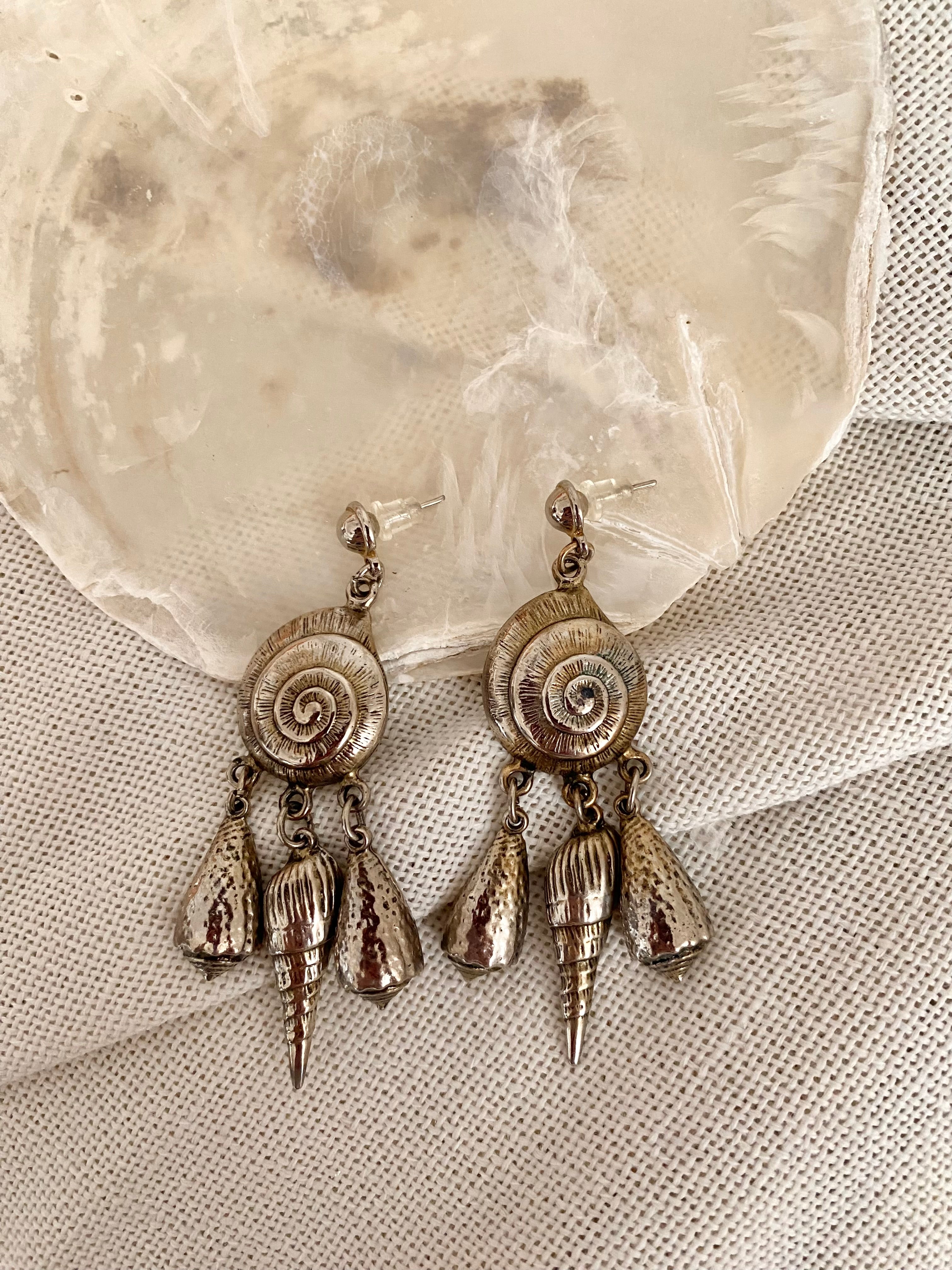 Scilla D’oro orecchini pendenti conchiglie