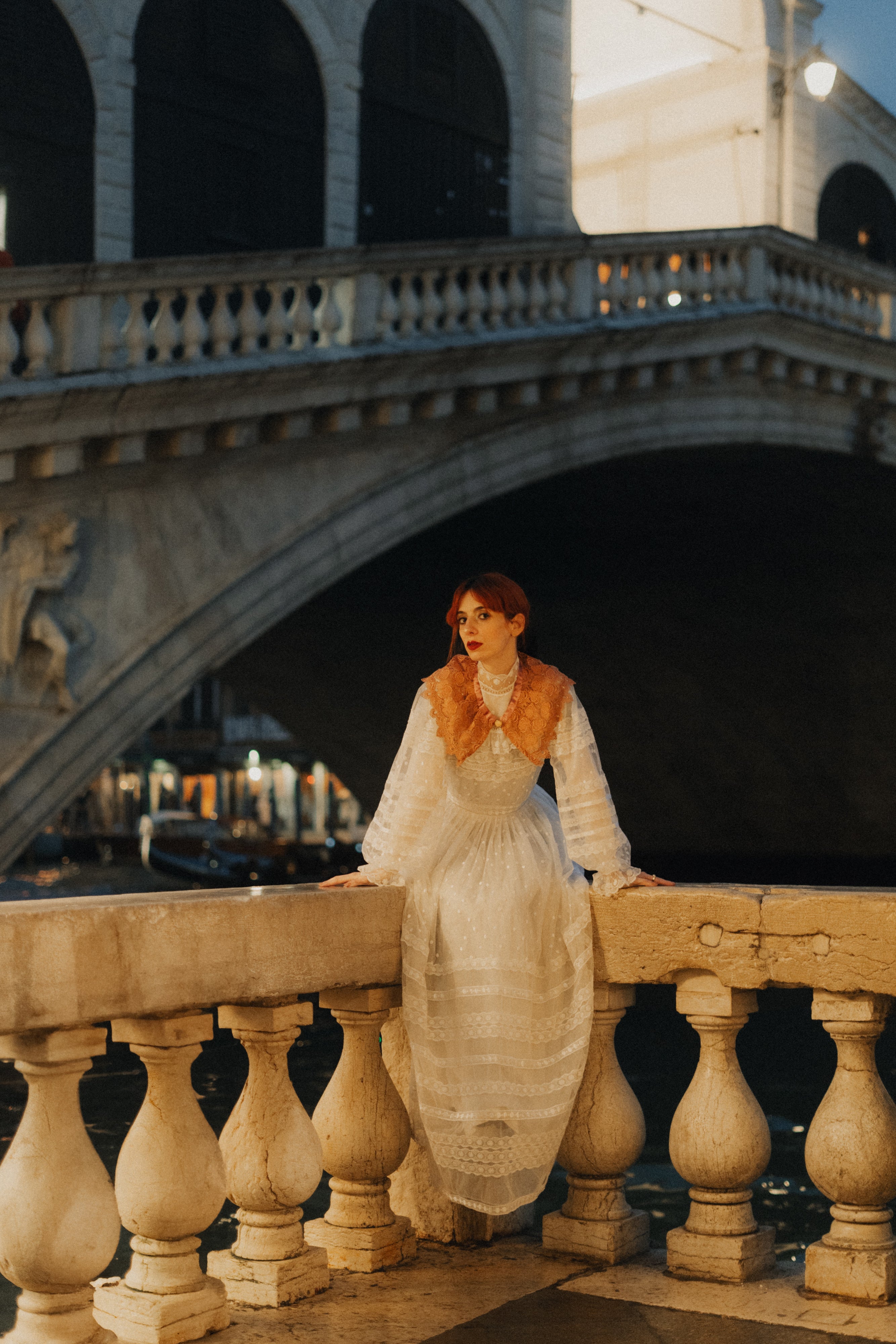 Colletto stile chiacchierino in pizzo antico veneziano