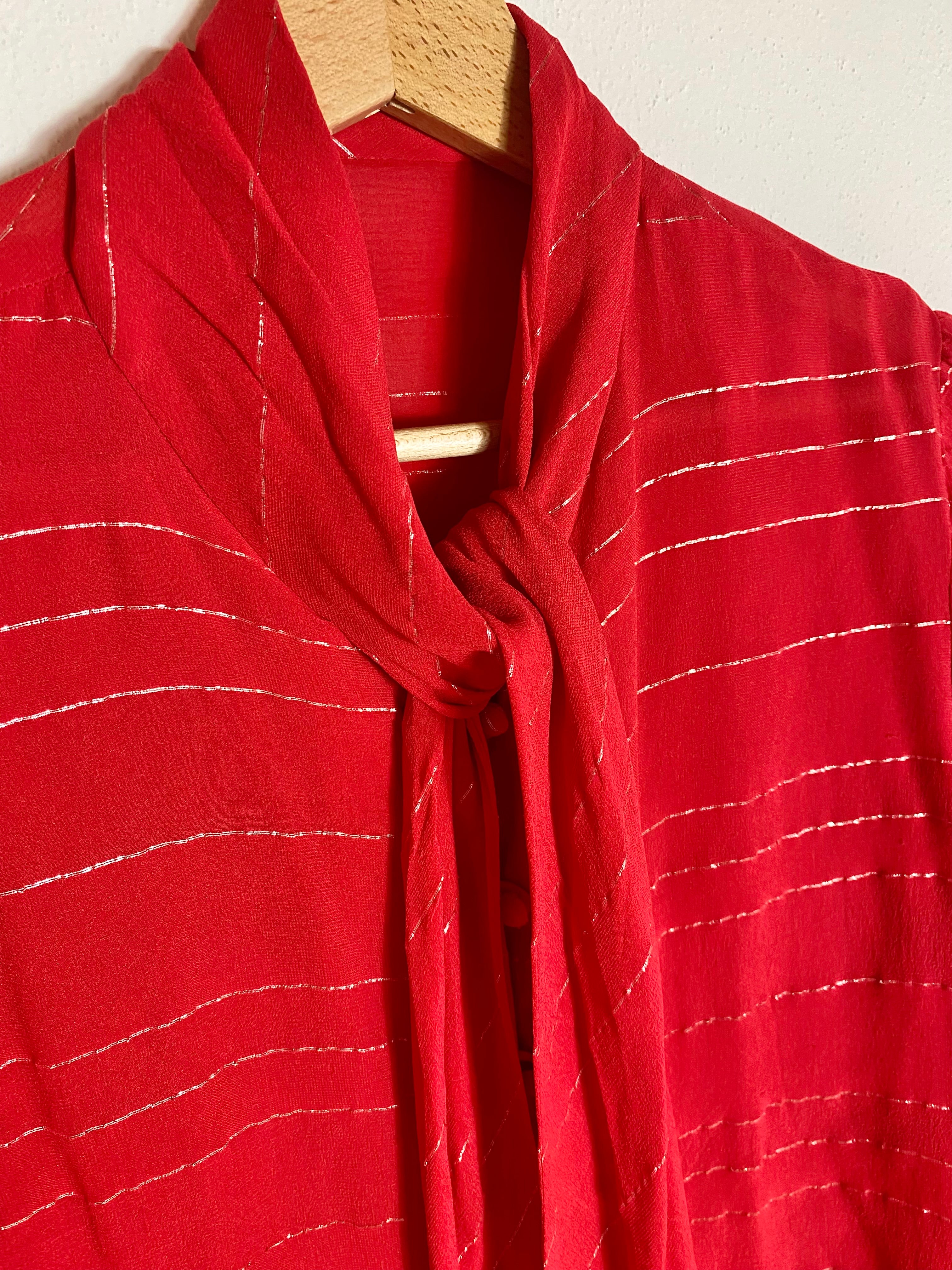 Camicia jabot in velo