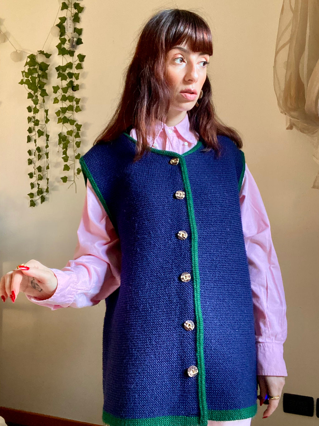 Gilet tirolese margherite