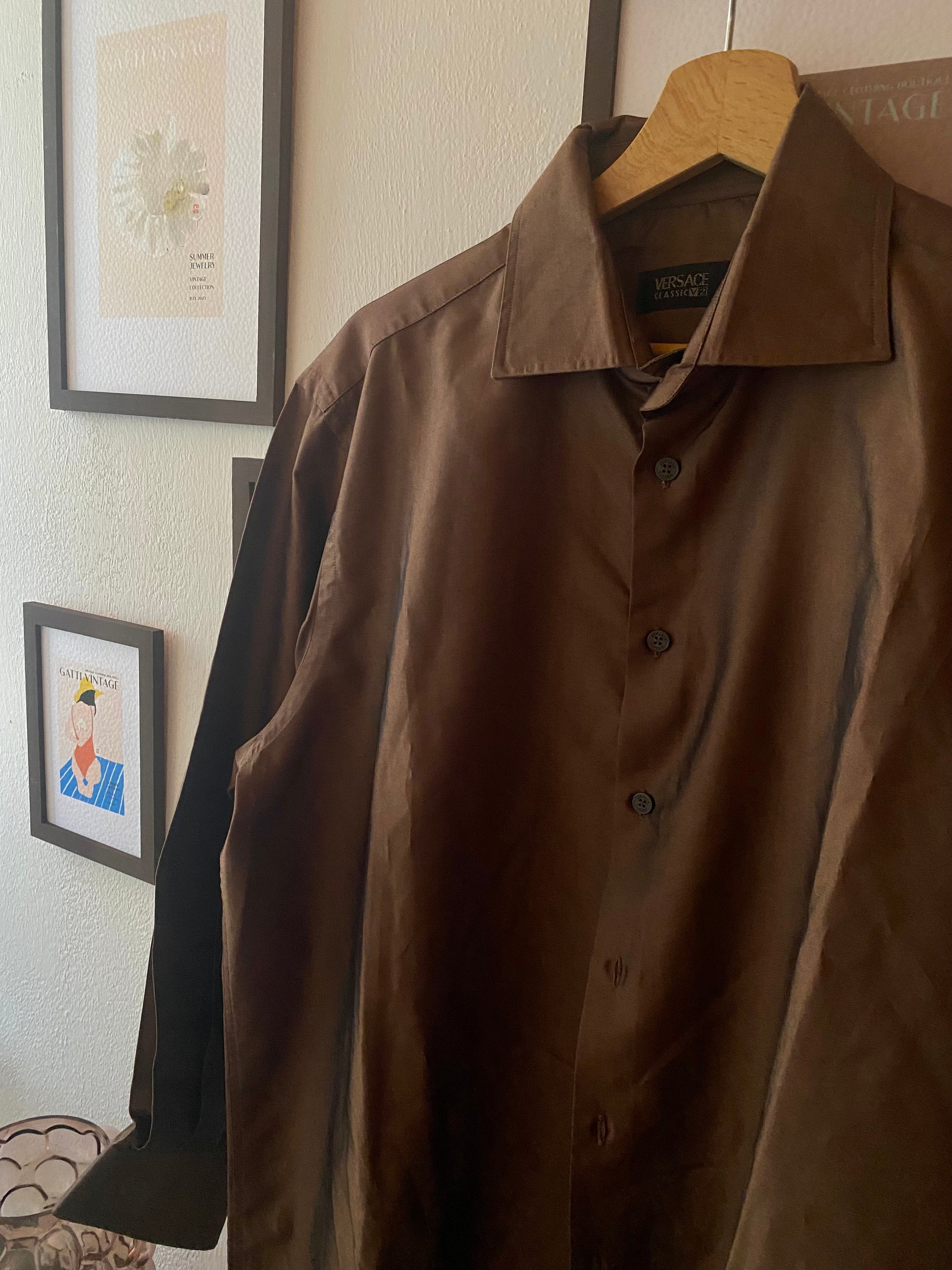 Camicia Versace cioccolato