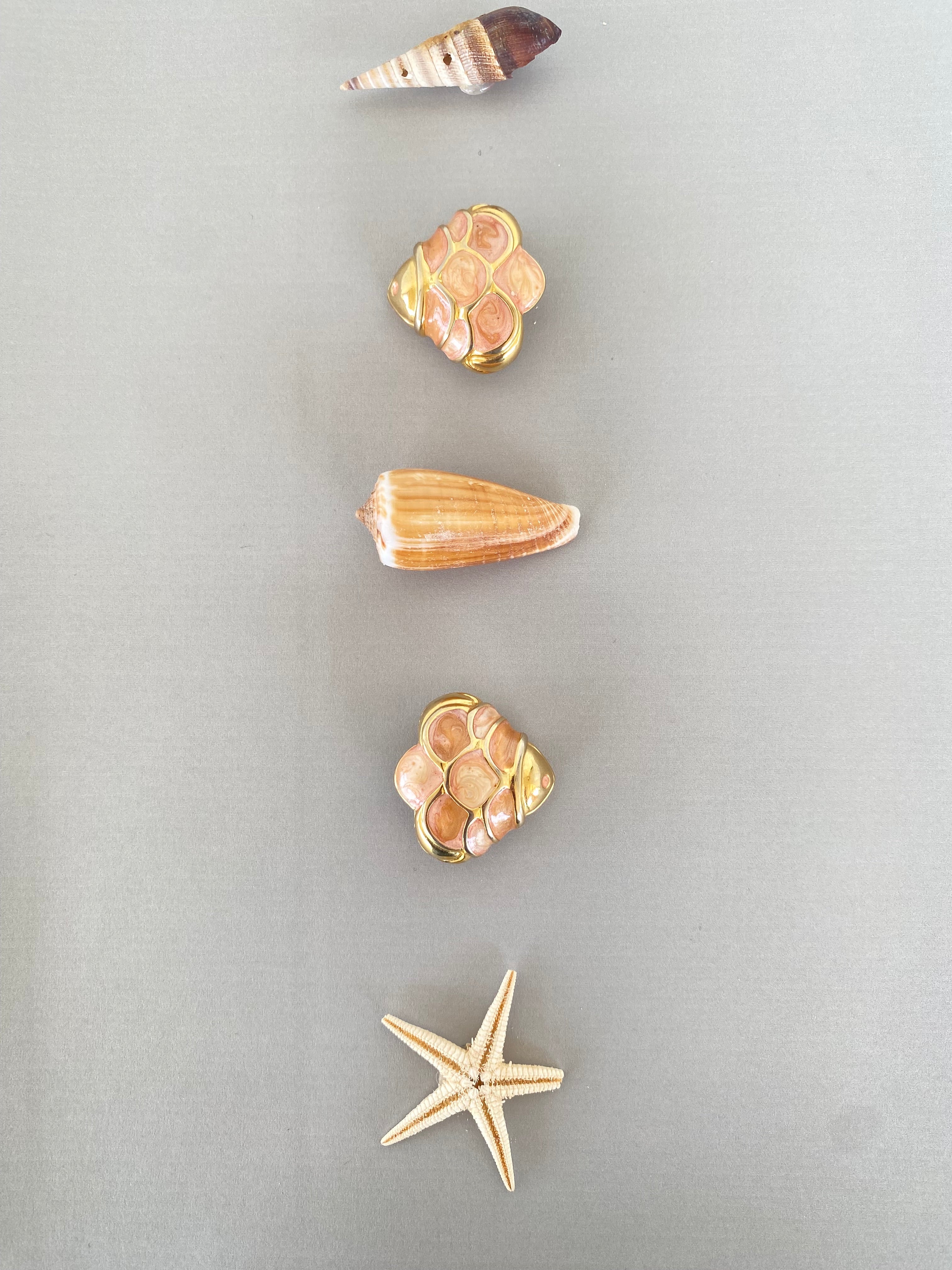 Ligea marine clip-on earrings
