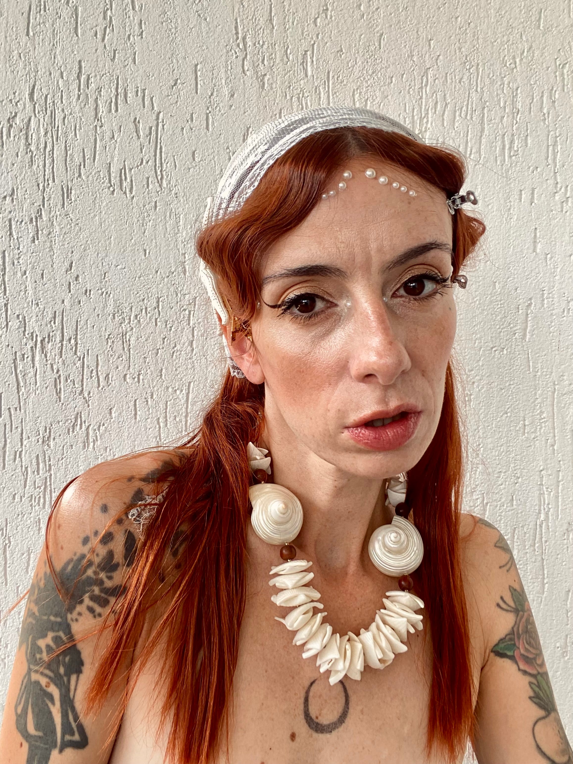 Conchiglia di Teti collana in vere conchiglie