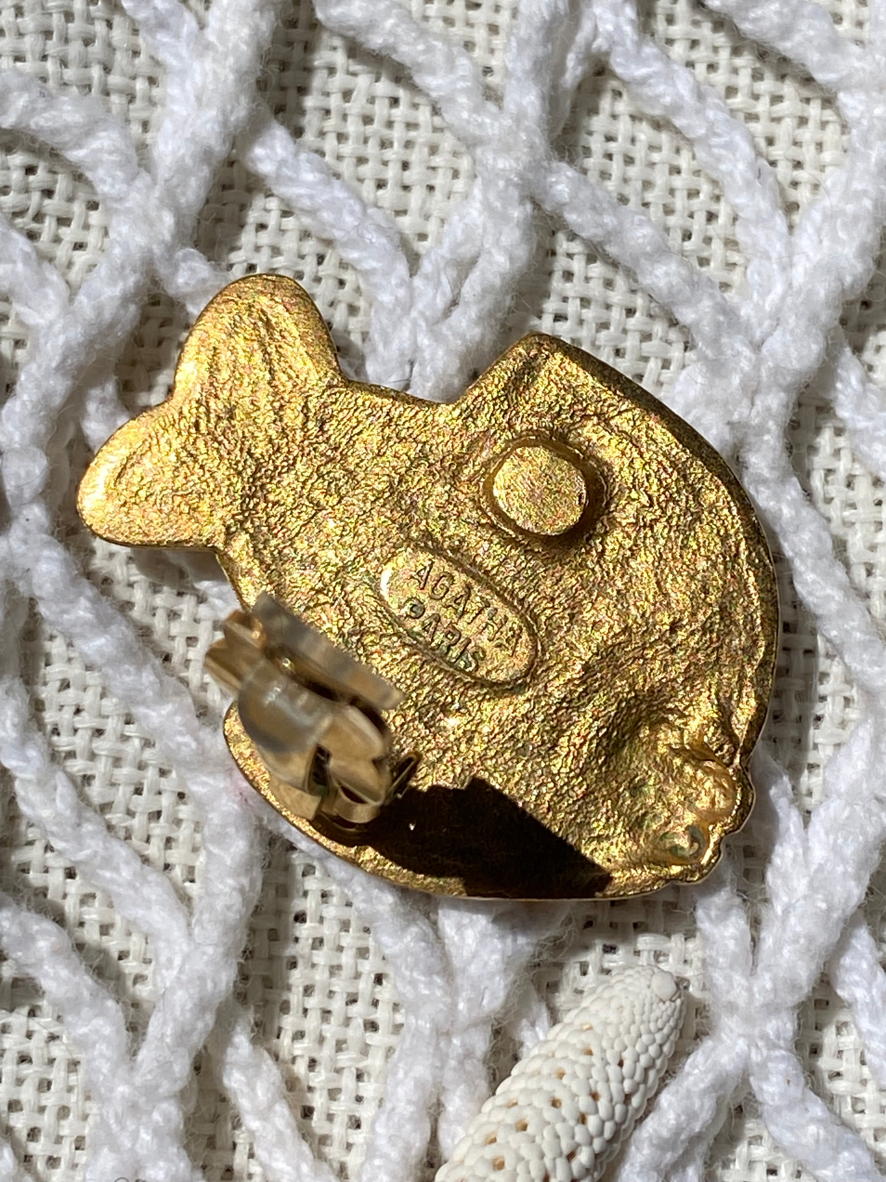 Orecchini pesce a clip by Agatha Paris