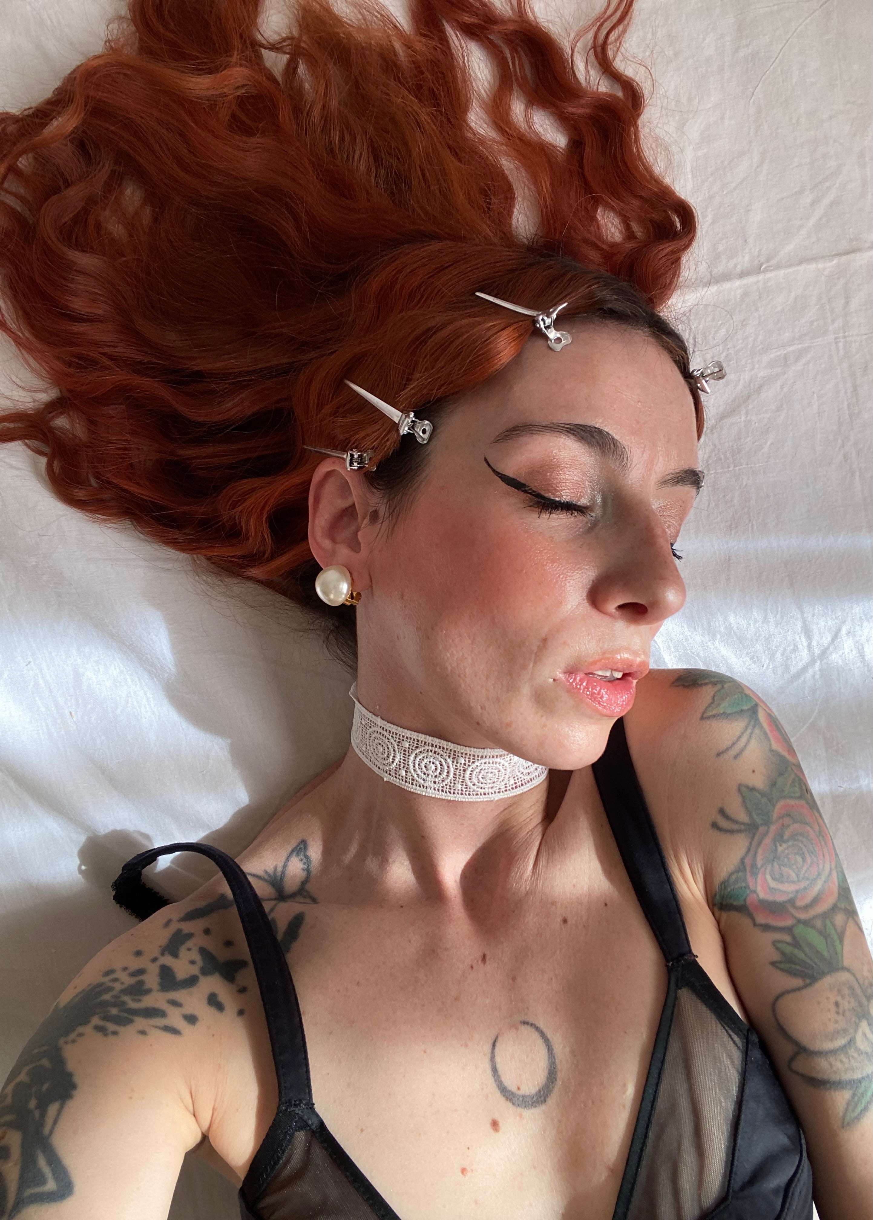 Orecchini perla a bottone