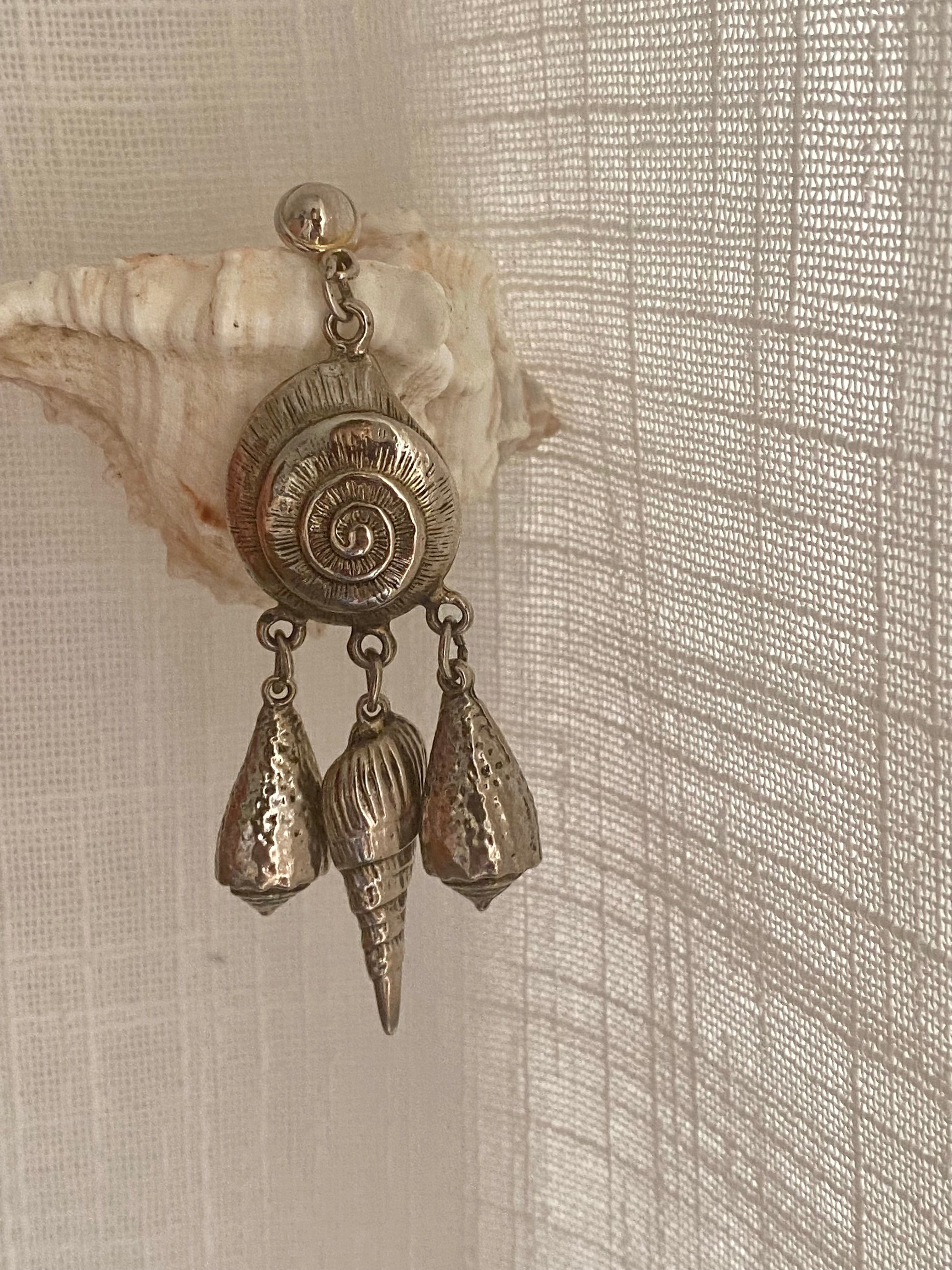 Scilla D’oro orecchini pendenti conchiglie