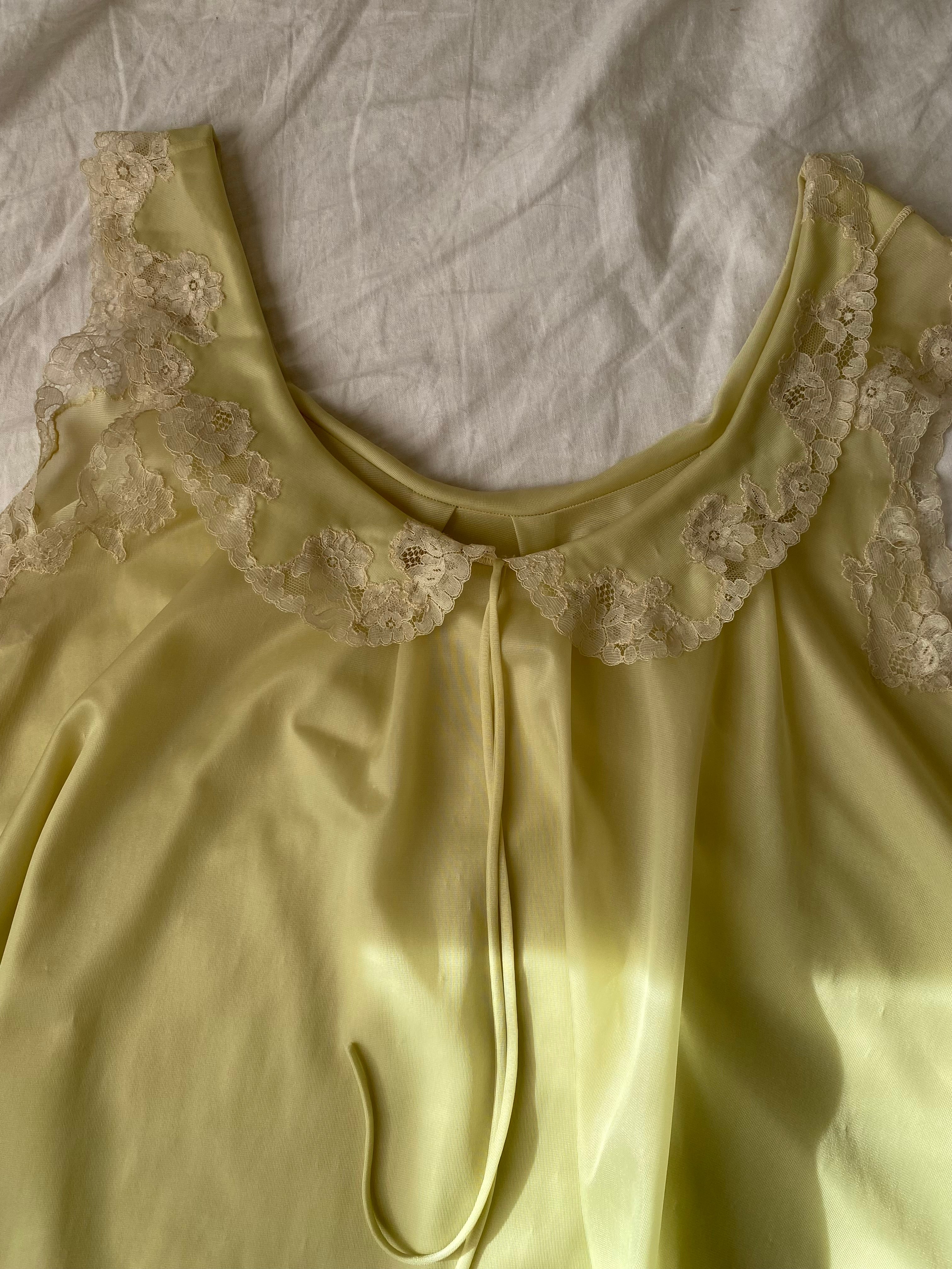 Baby doll lime con pizzo