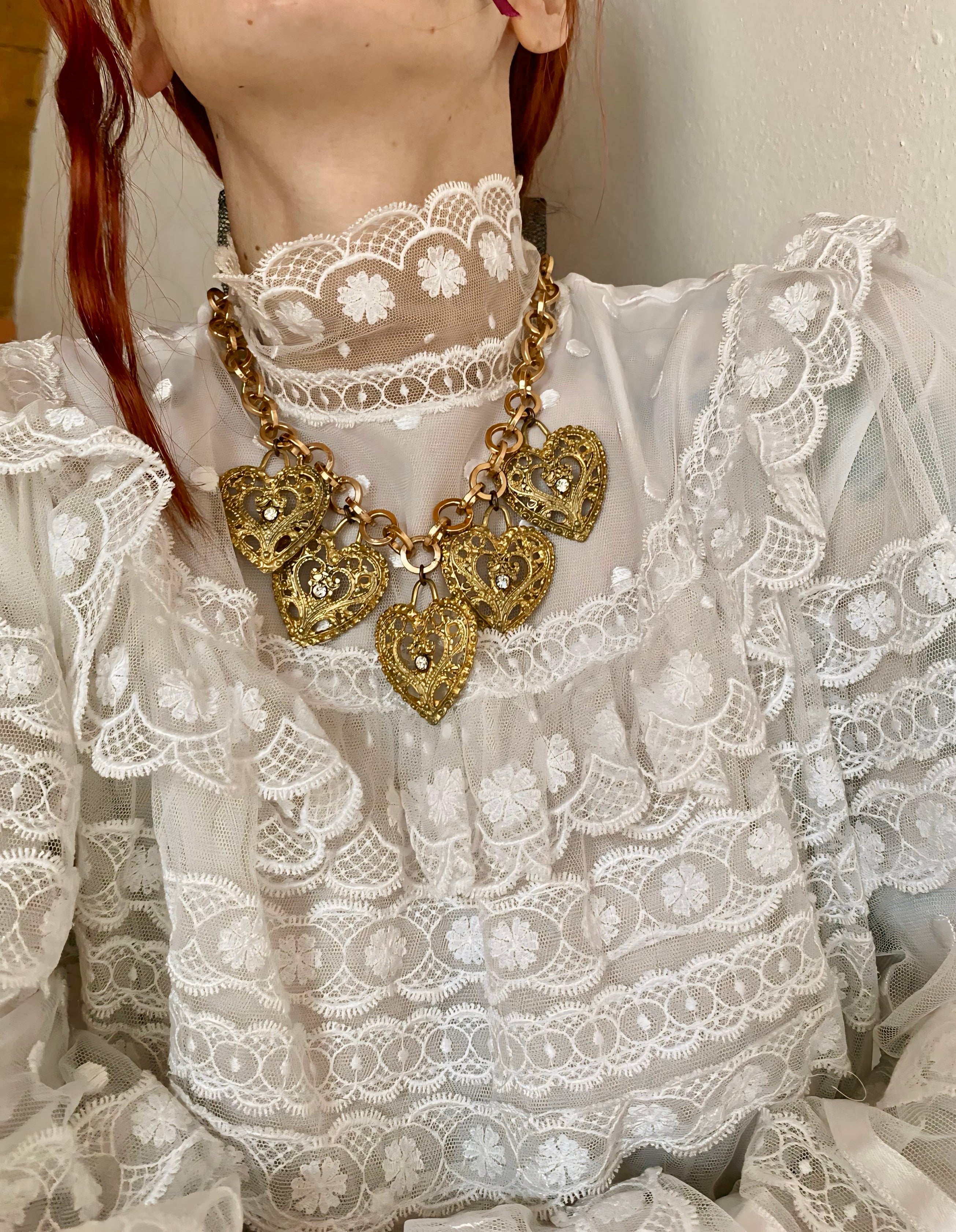 Cupido collana con cuori