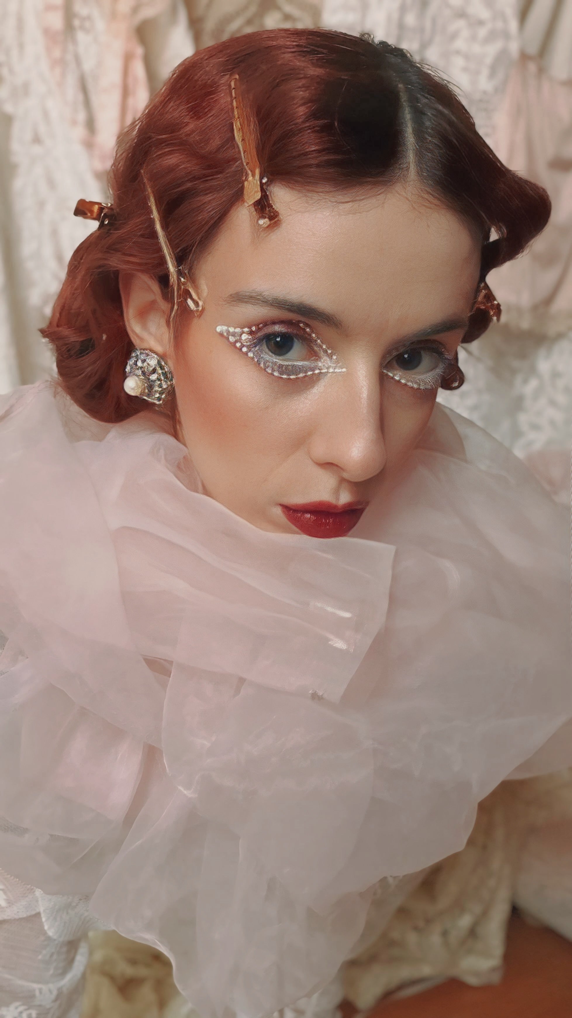 Orecchini a clip argento con perla