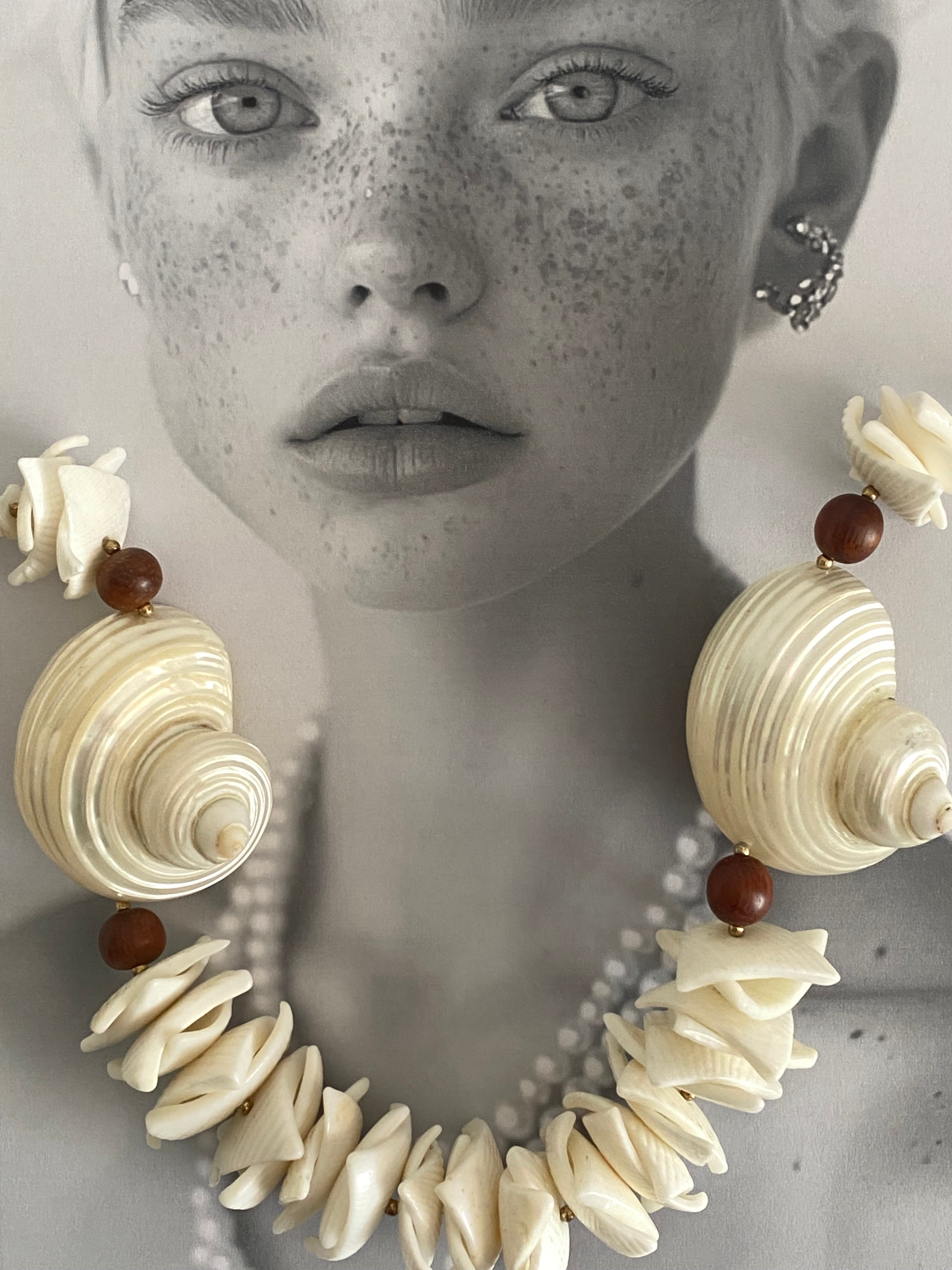 Conchiglia di Teti collana in vere conchiglie