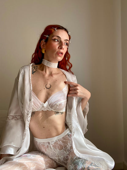 Reggiseno bianco in pizzo
