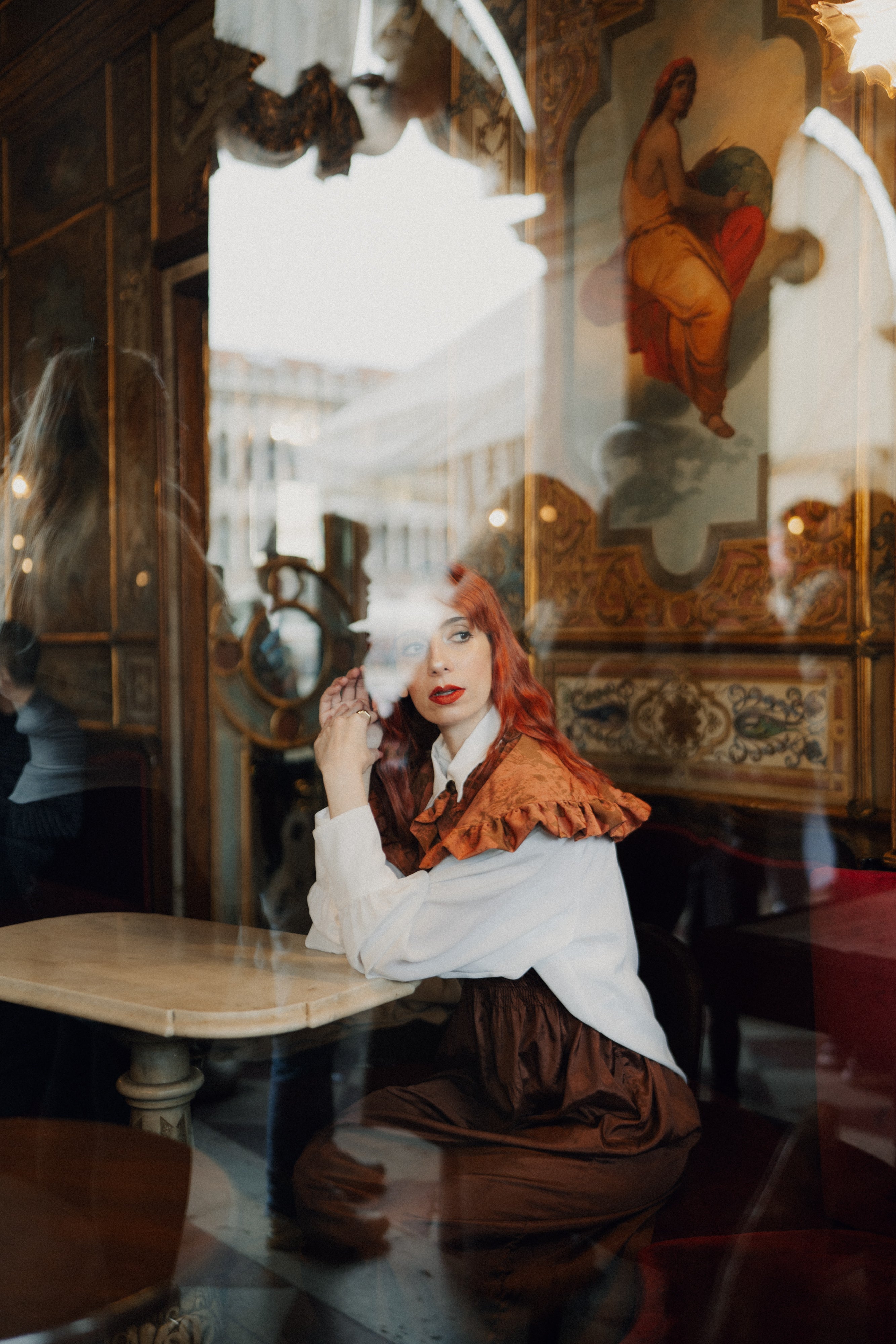 Maxi colletto Peter Pan con balze