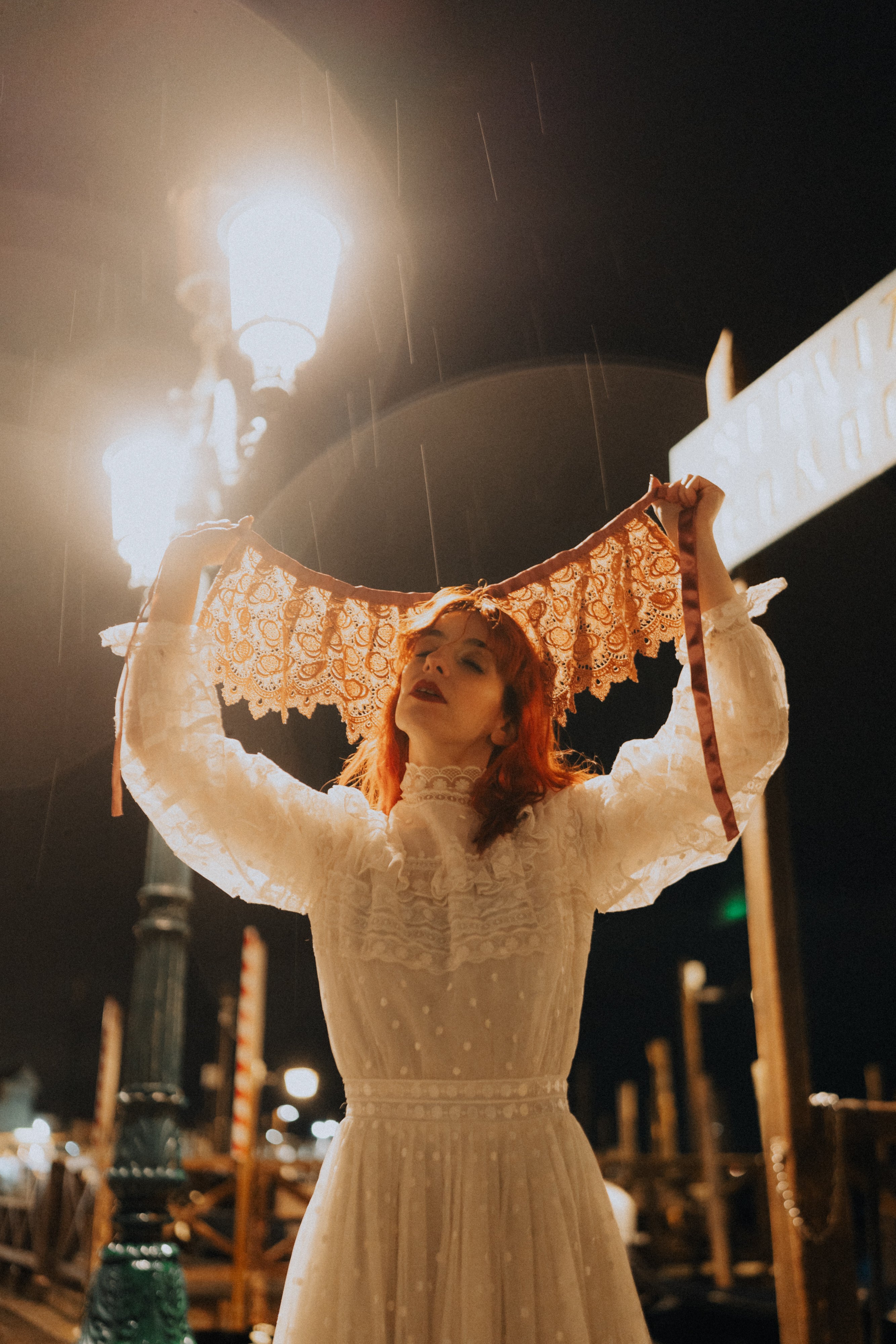 Colletto stile chiacchierino in pizzo antico veneziano