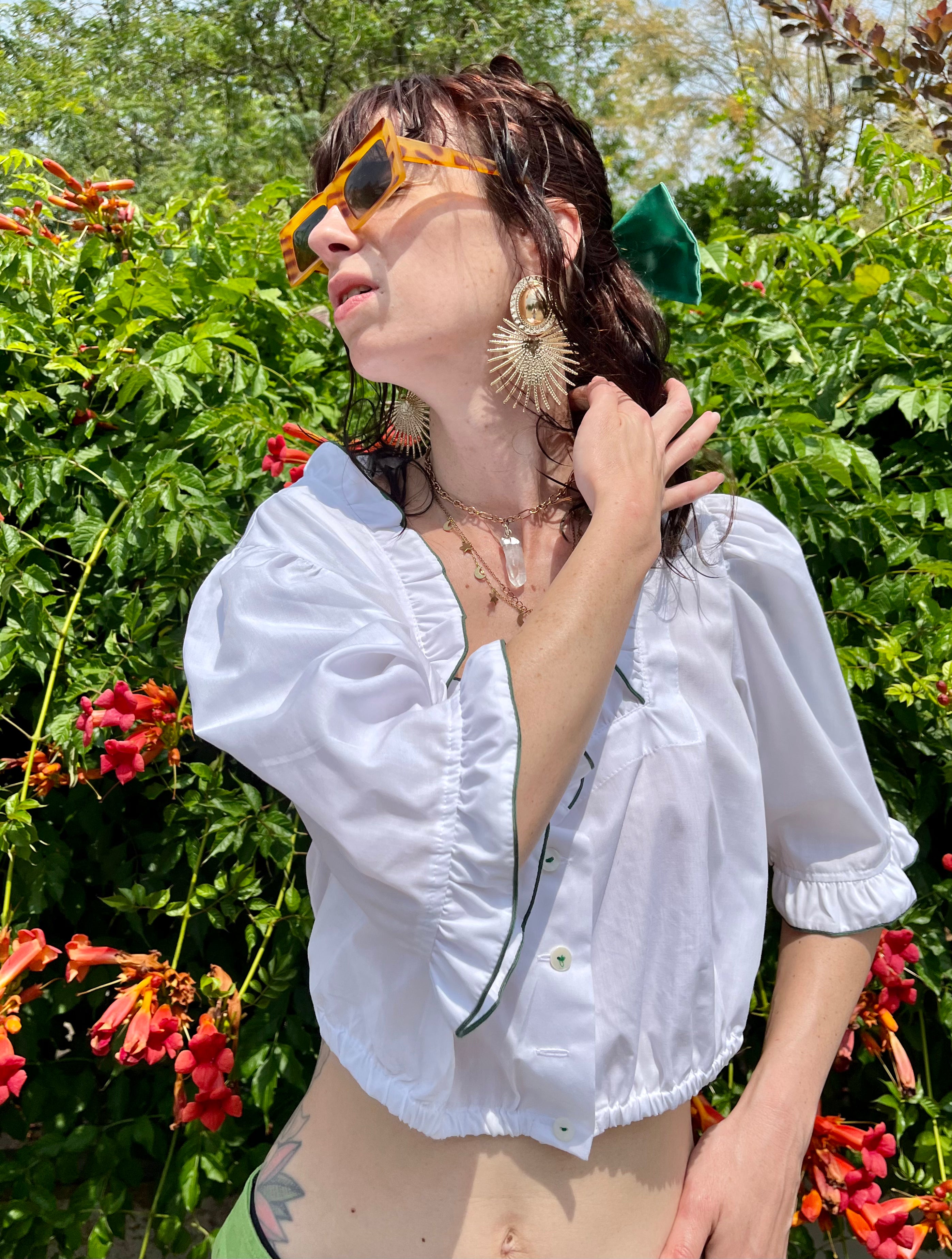 Top tirolese in cotone