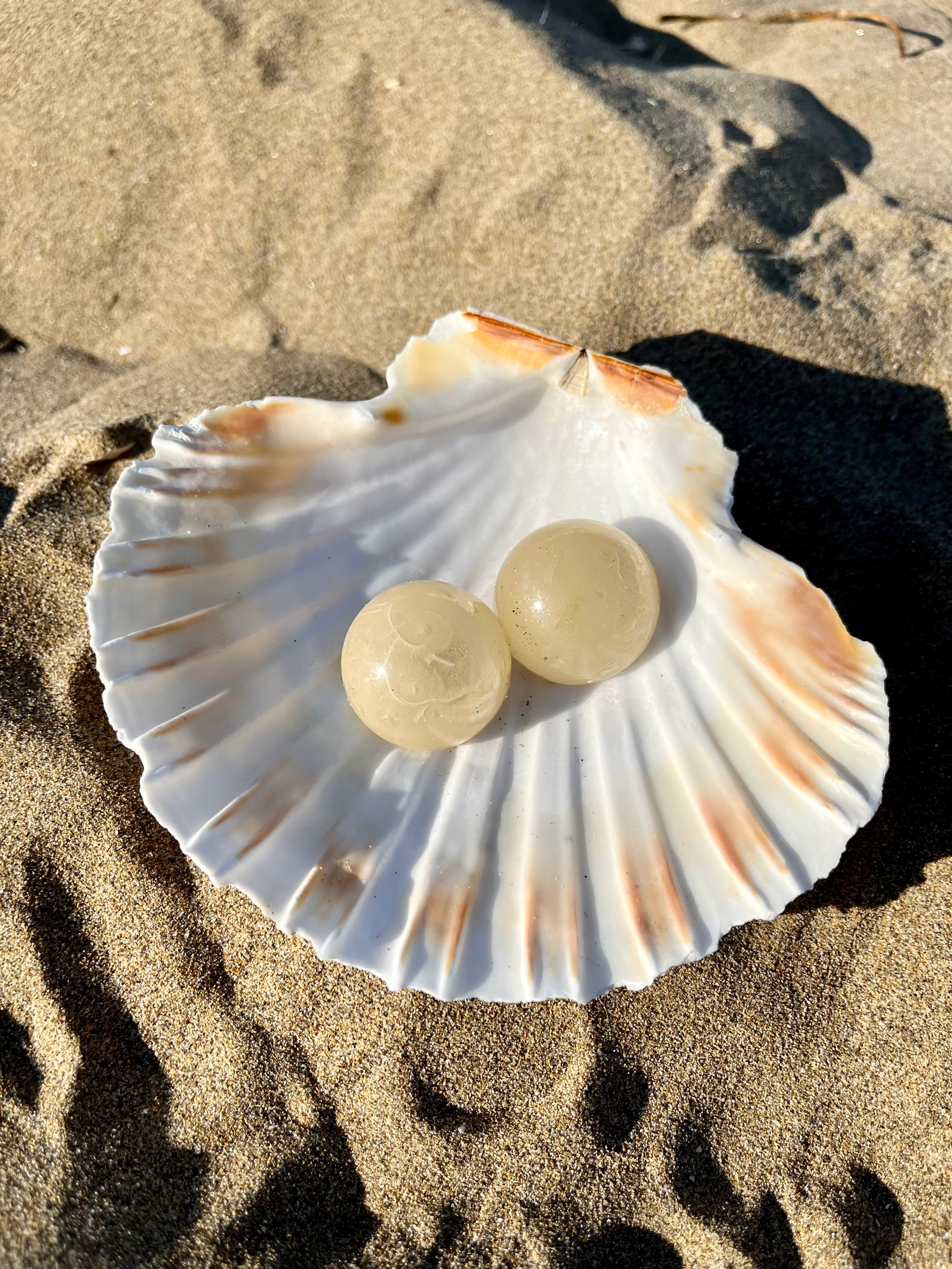 Boucles d'oreilles boutons perles