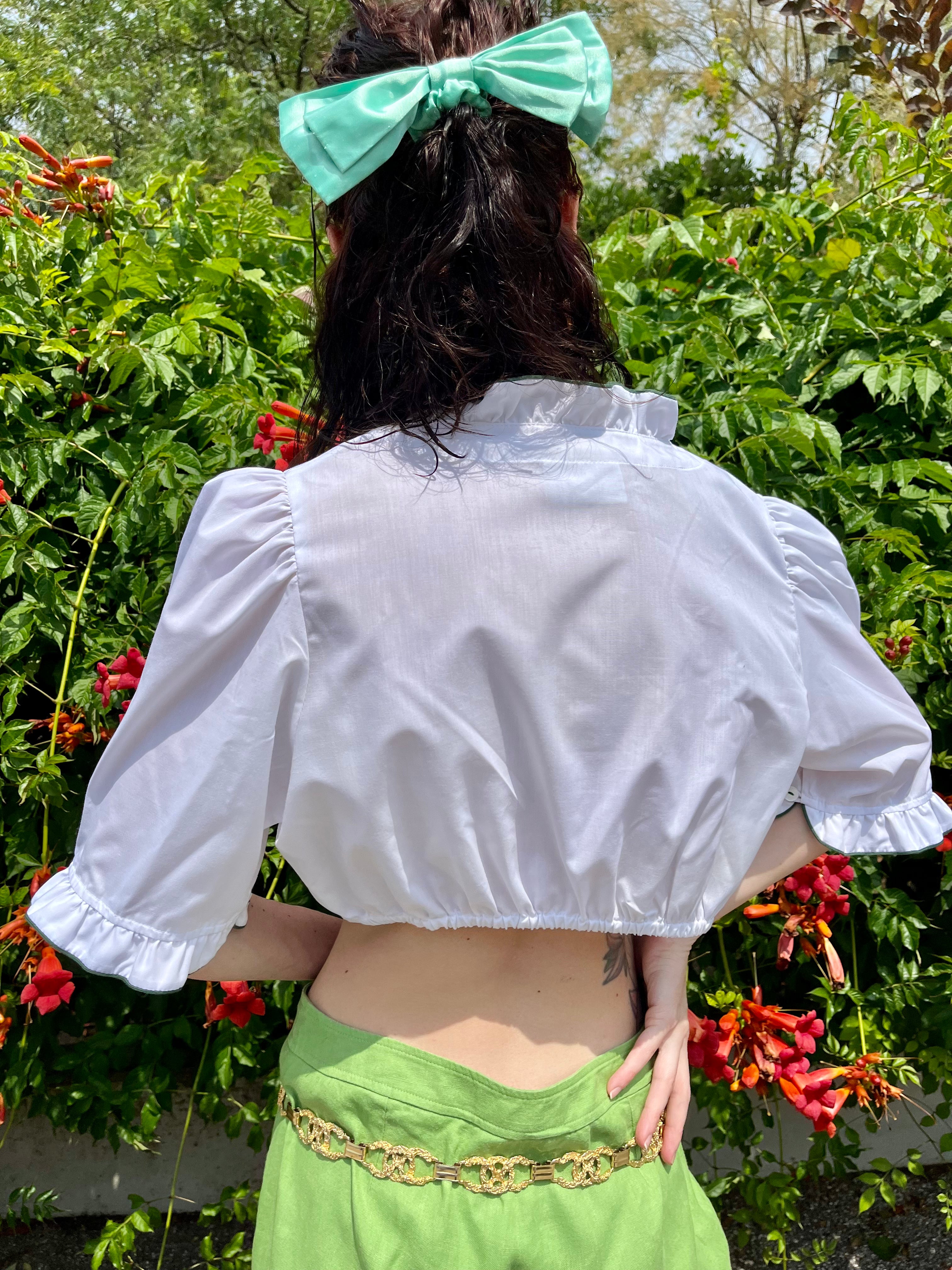 Top tirolese in cotone