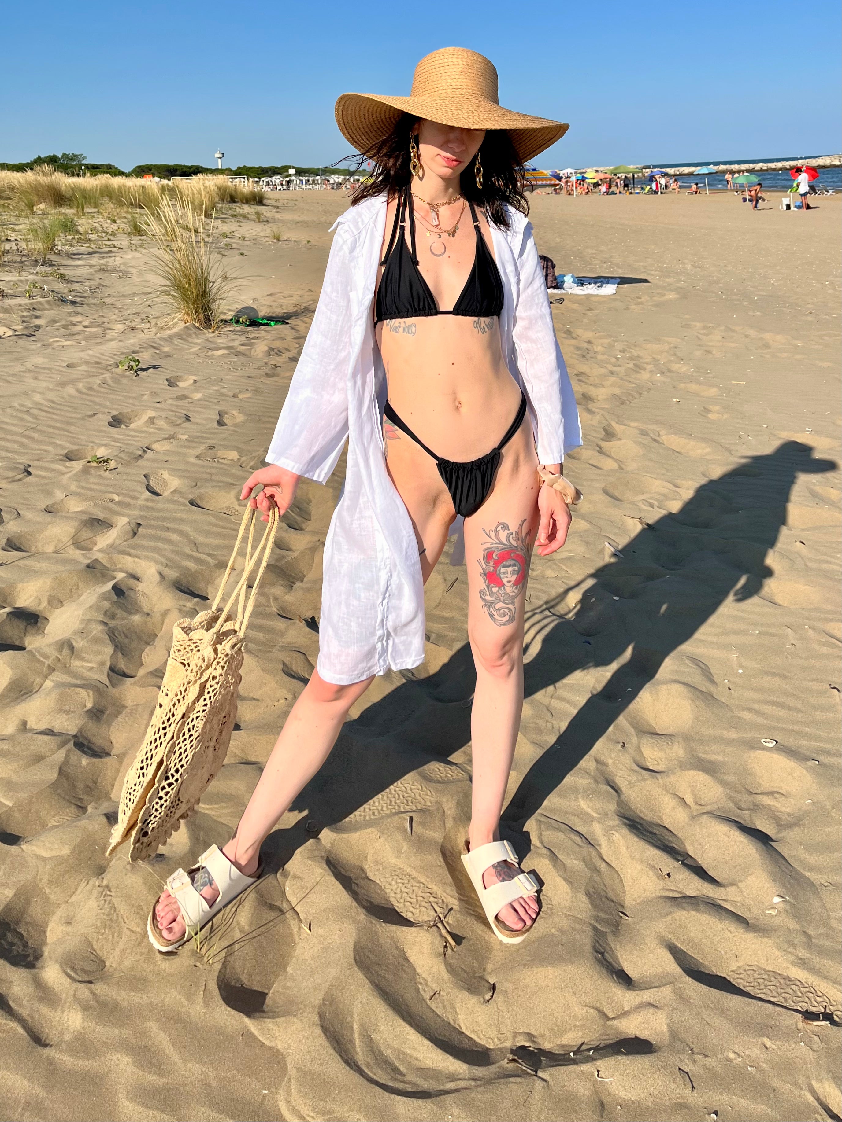 Aria maxi camicia in lino