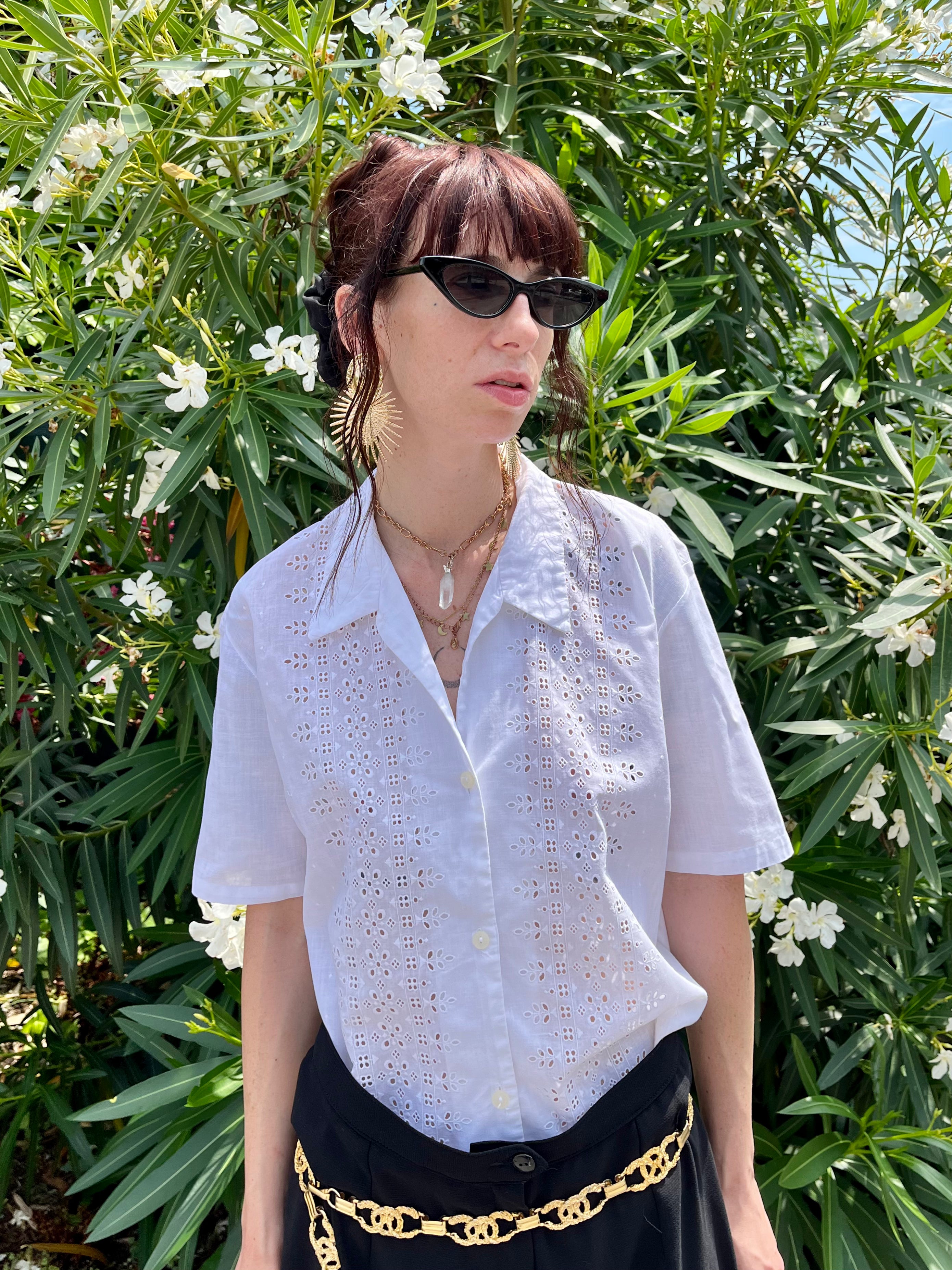 Chemise en pure dentelle de San Gallo