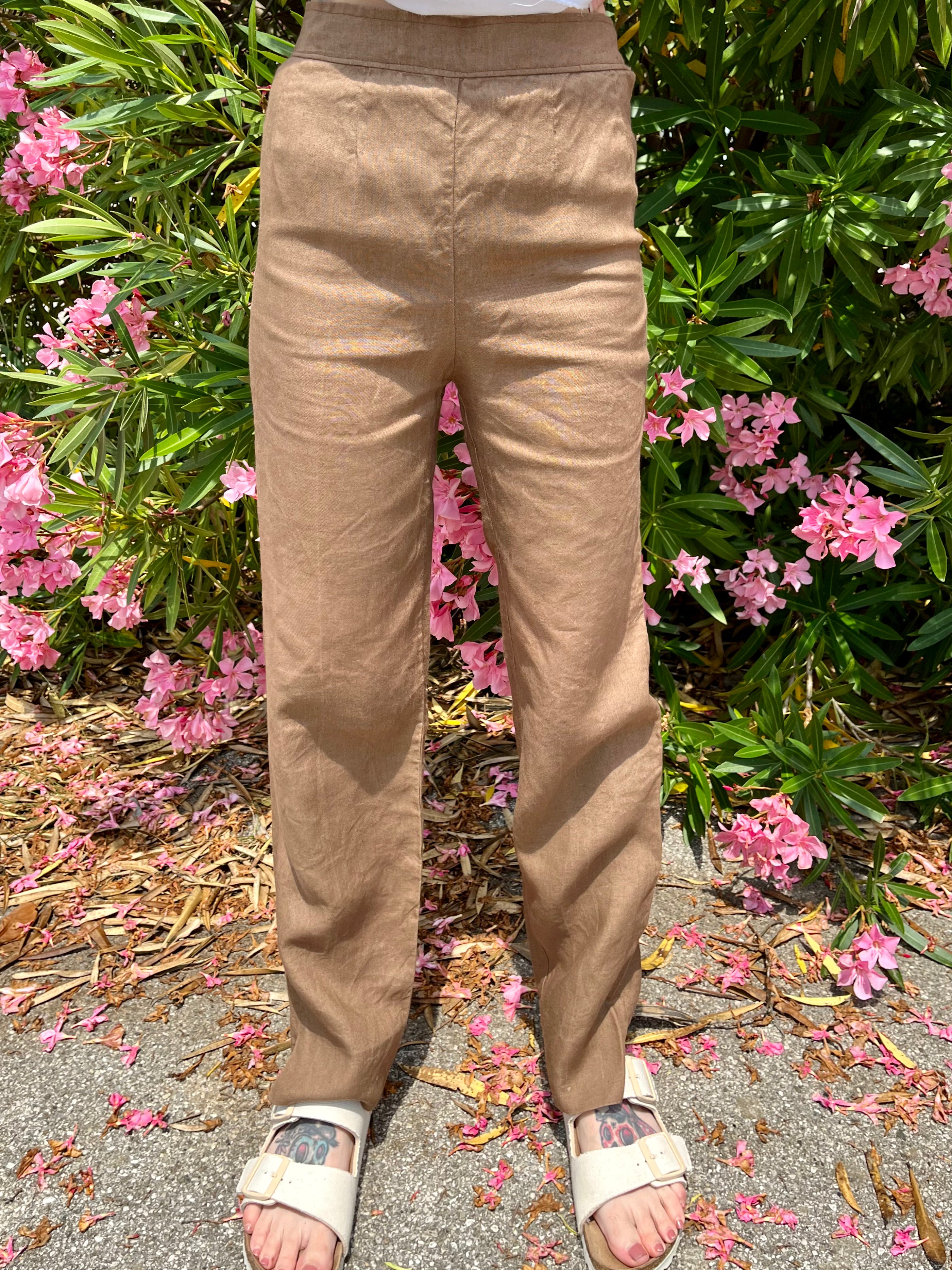 Terra pantaloni in lino