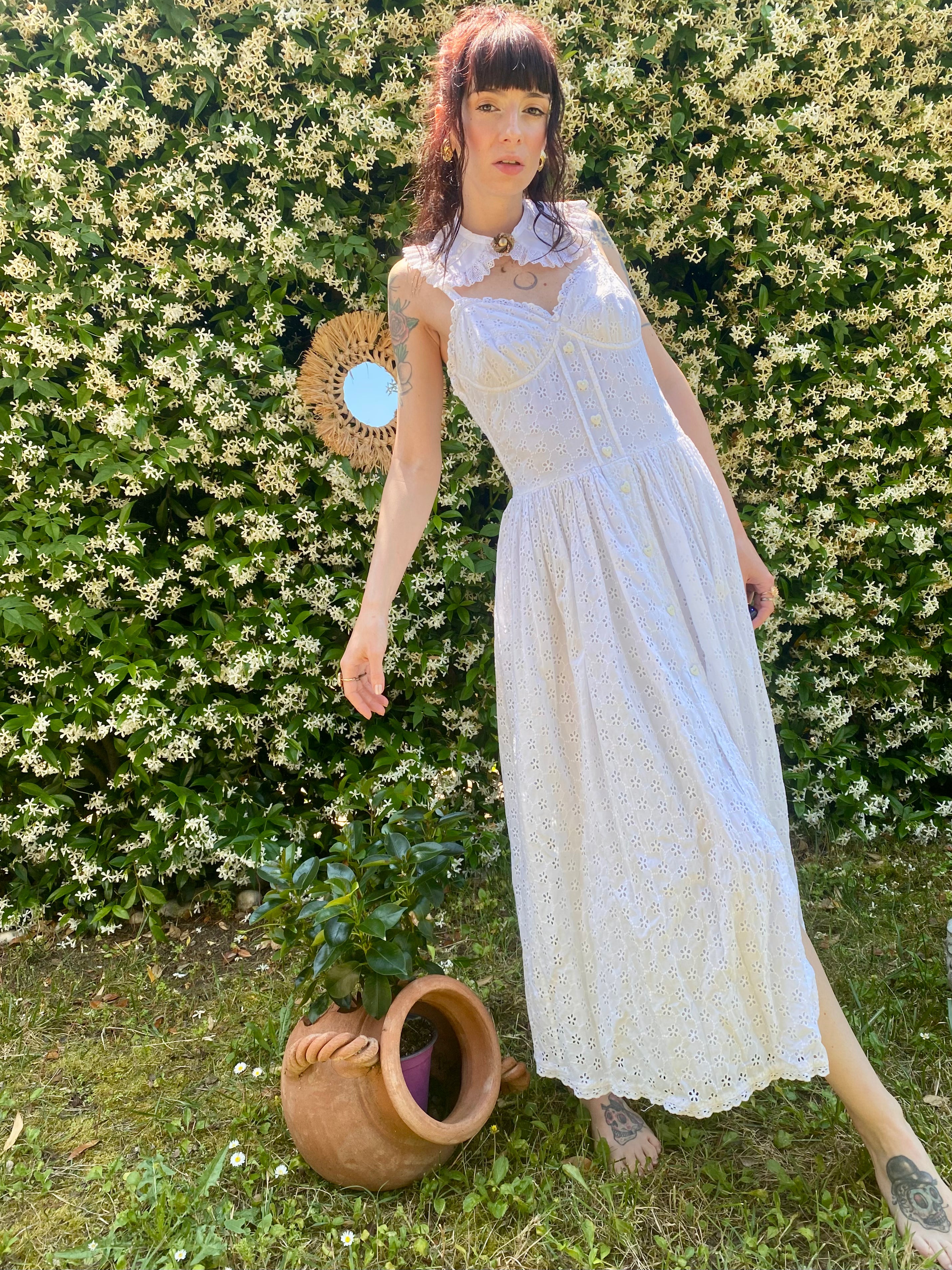 Colletto monta e smonta perline e ricamo